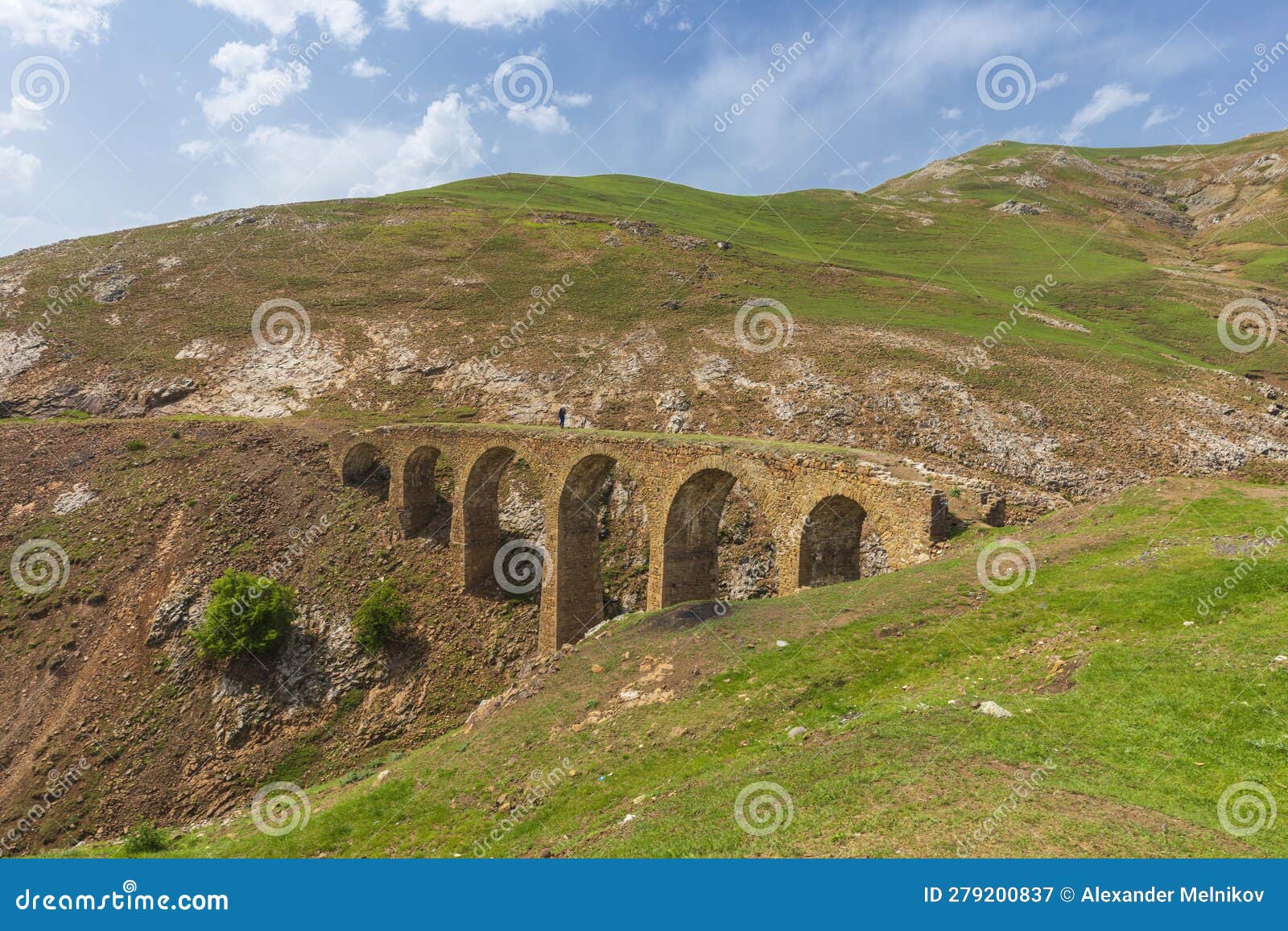 an ancient bridge built by the siemens brothers in azerbaijan