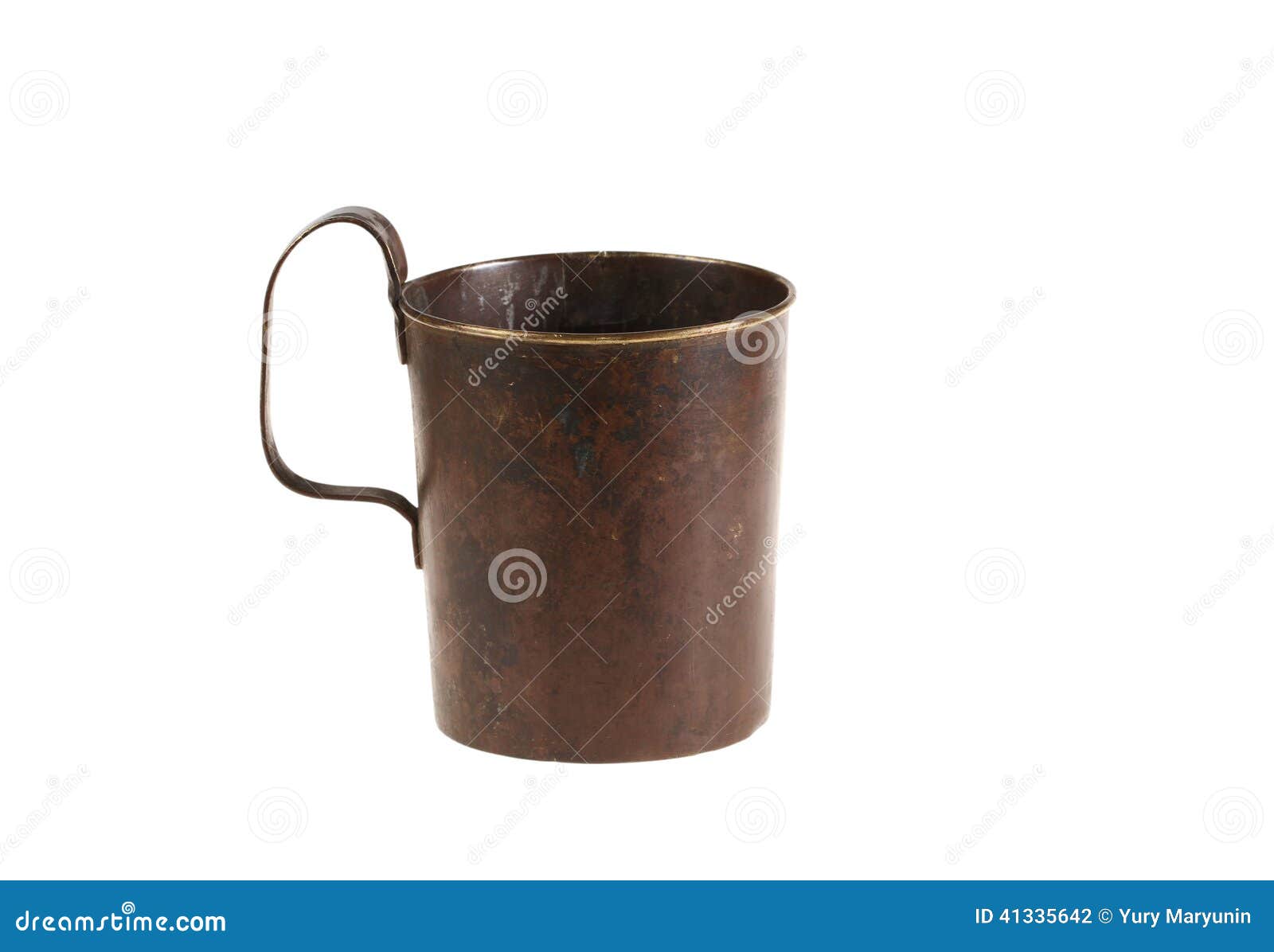 Ancient bronze mug stock photo. Image of bronze, handle 41335642
