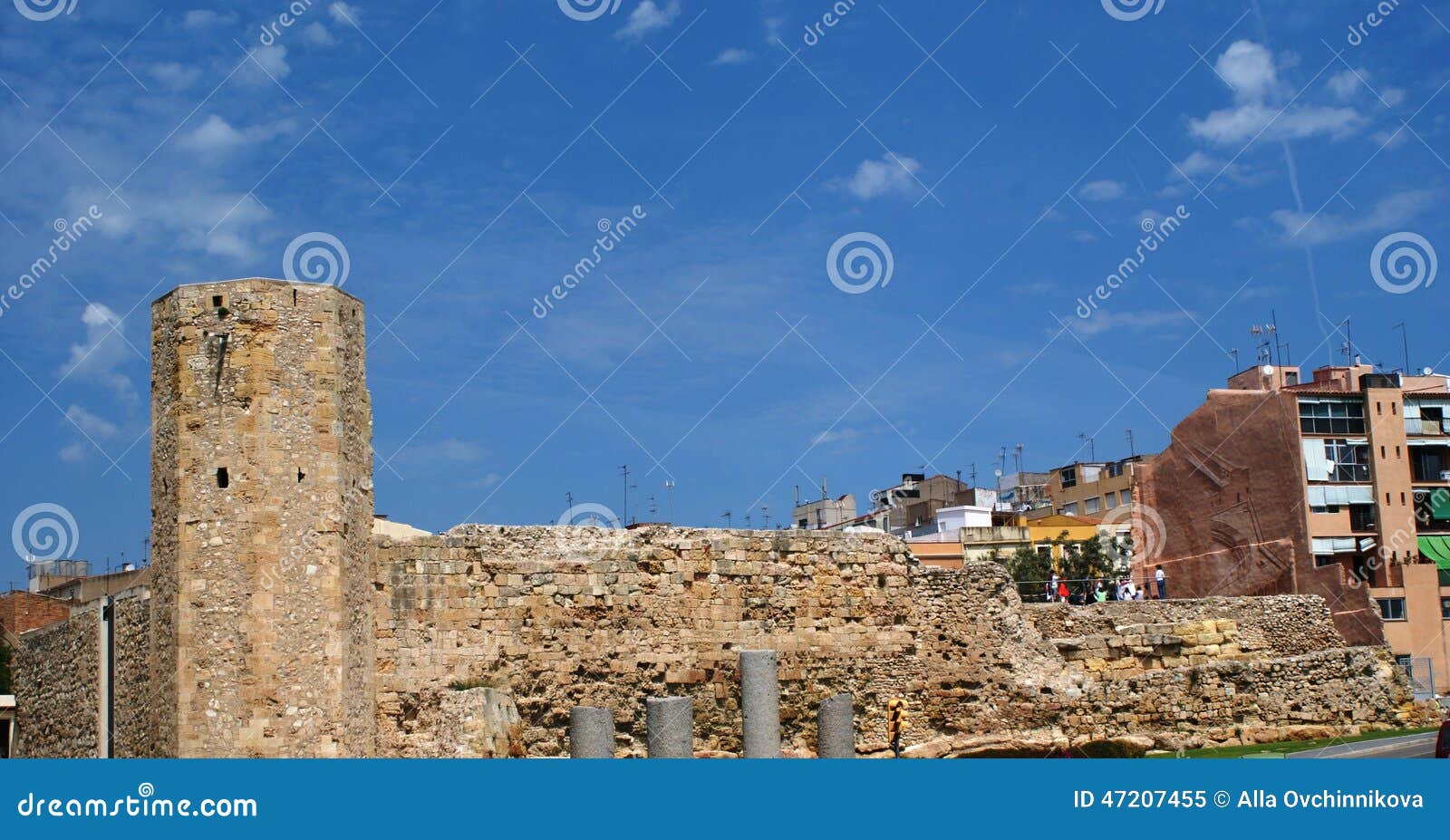 Ancient Buildings in Tarragona, Spain Stock Image Image of ruins