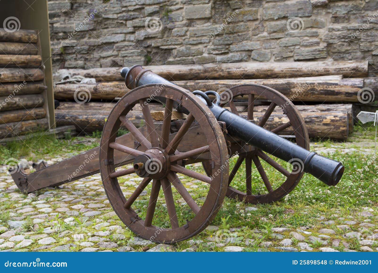 Ancient Cannon Maded from Cast Iron Stock Photo Image of history