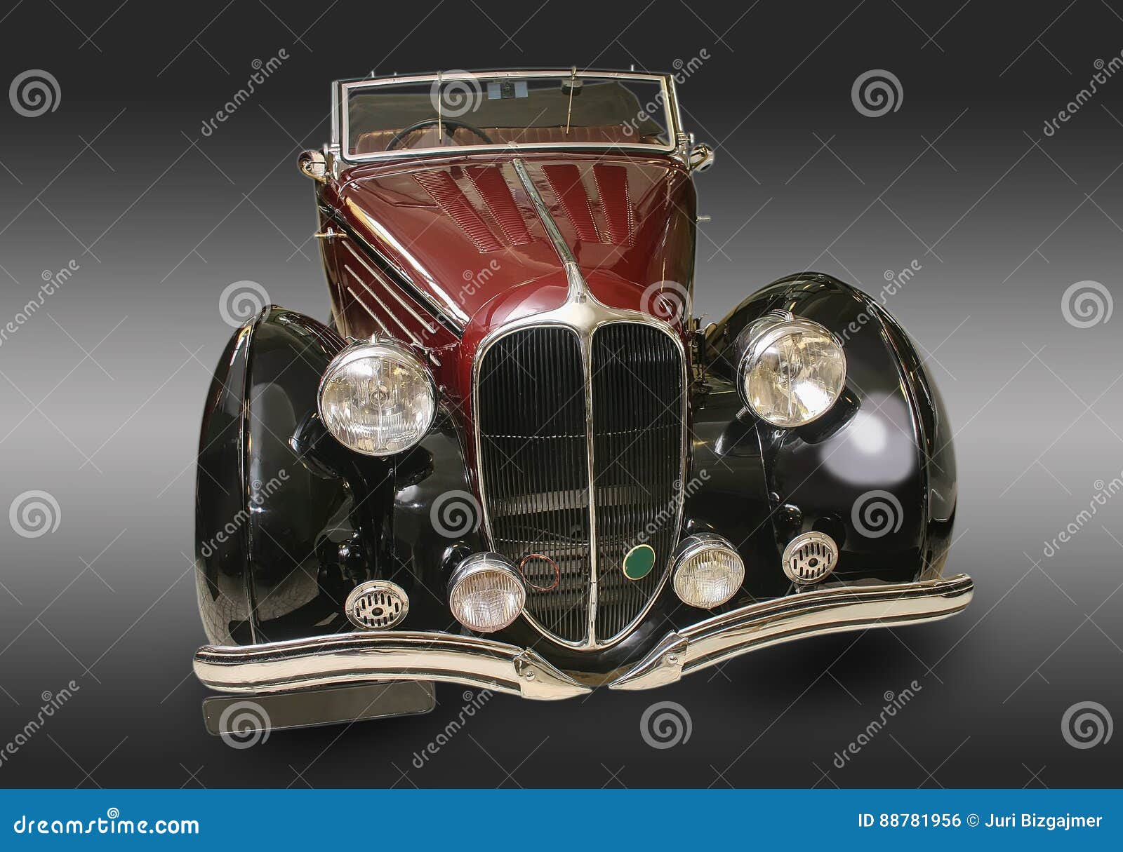 Ancient Car with Bright Light Stock Photo - Image of antique, 1940s