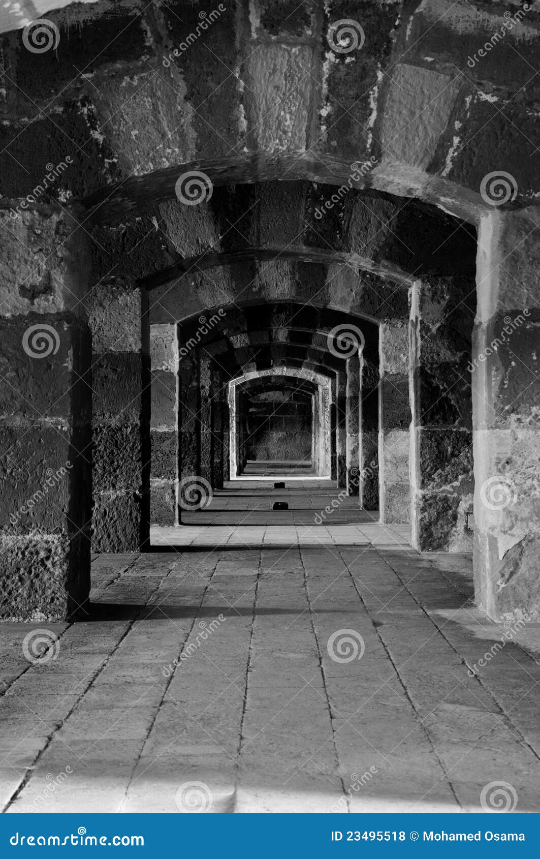 ancient castle passageway