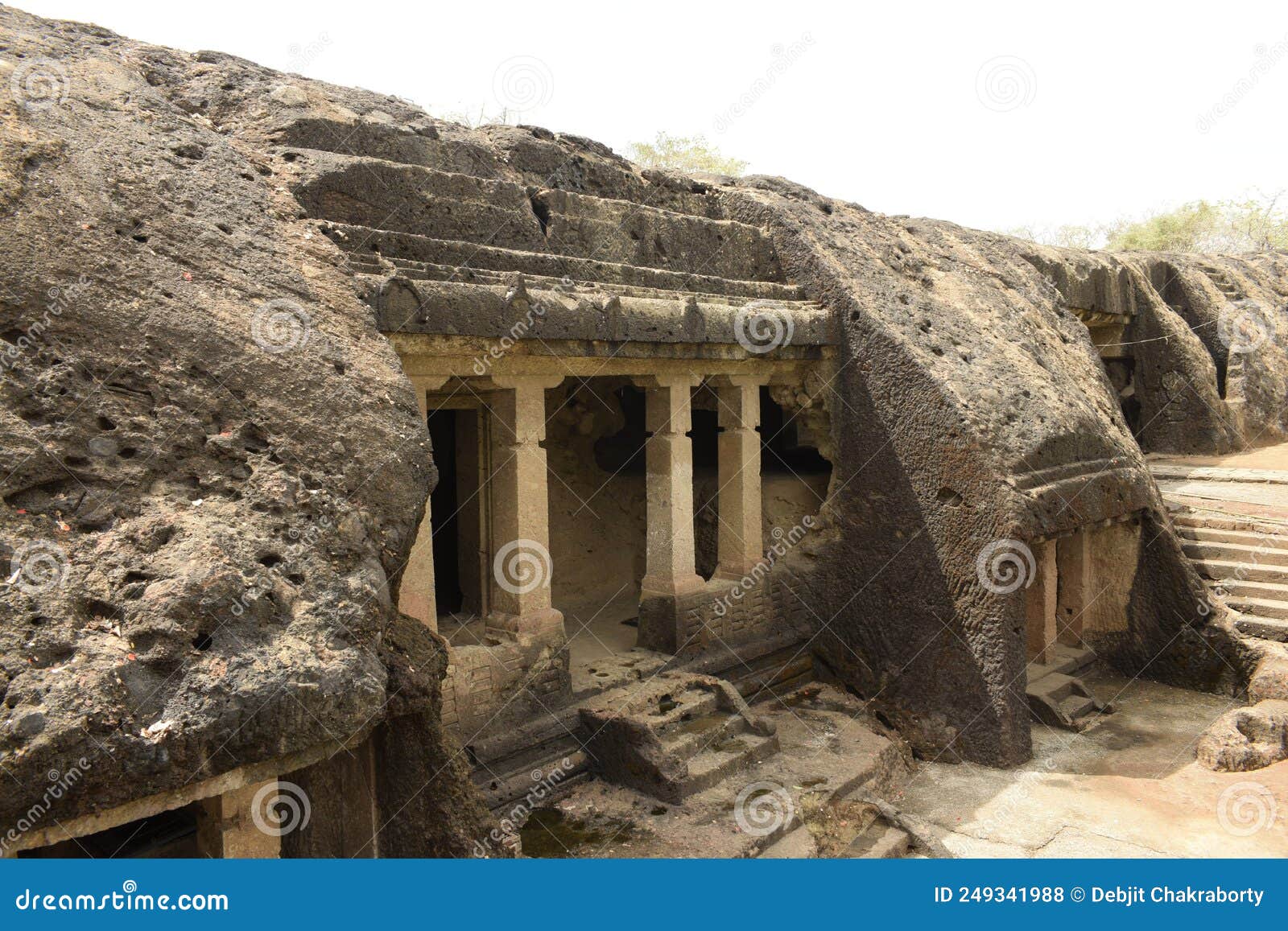 ancient cave and structures