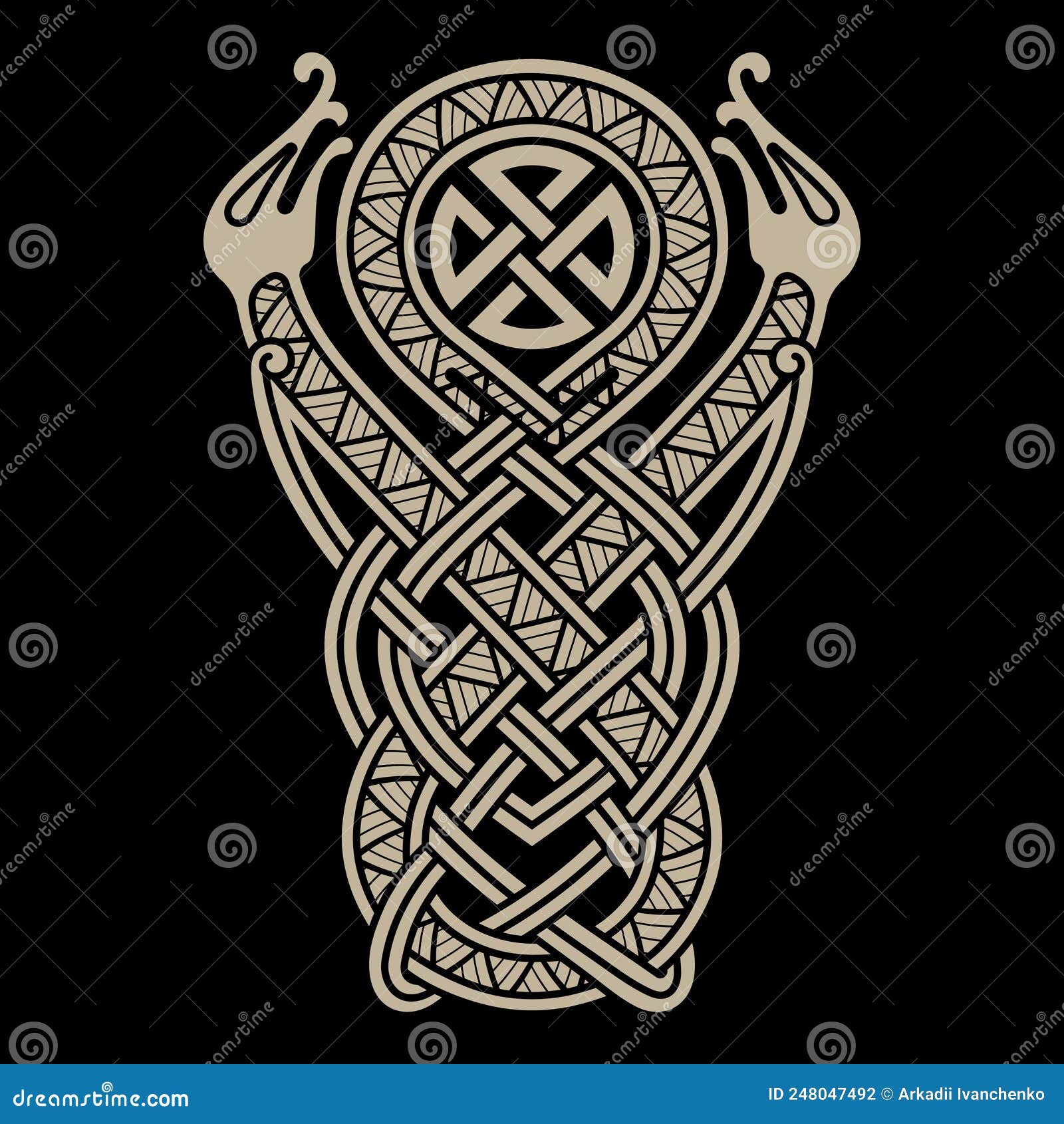 ancient celtic scandinavian . celtic ligature, pattern, ornament