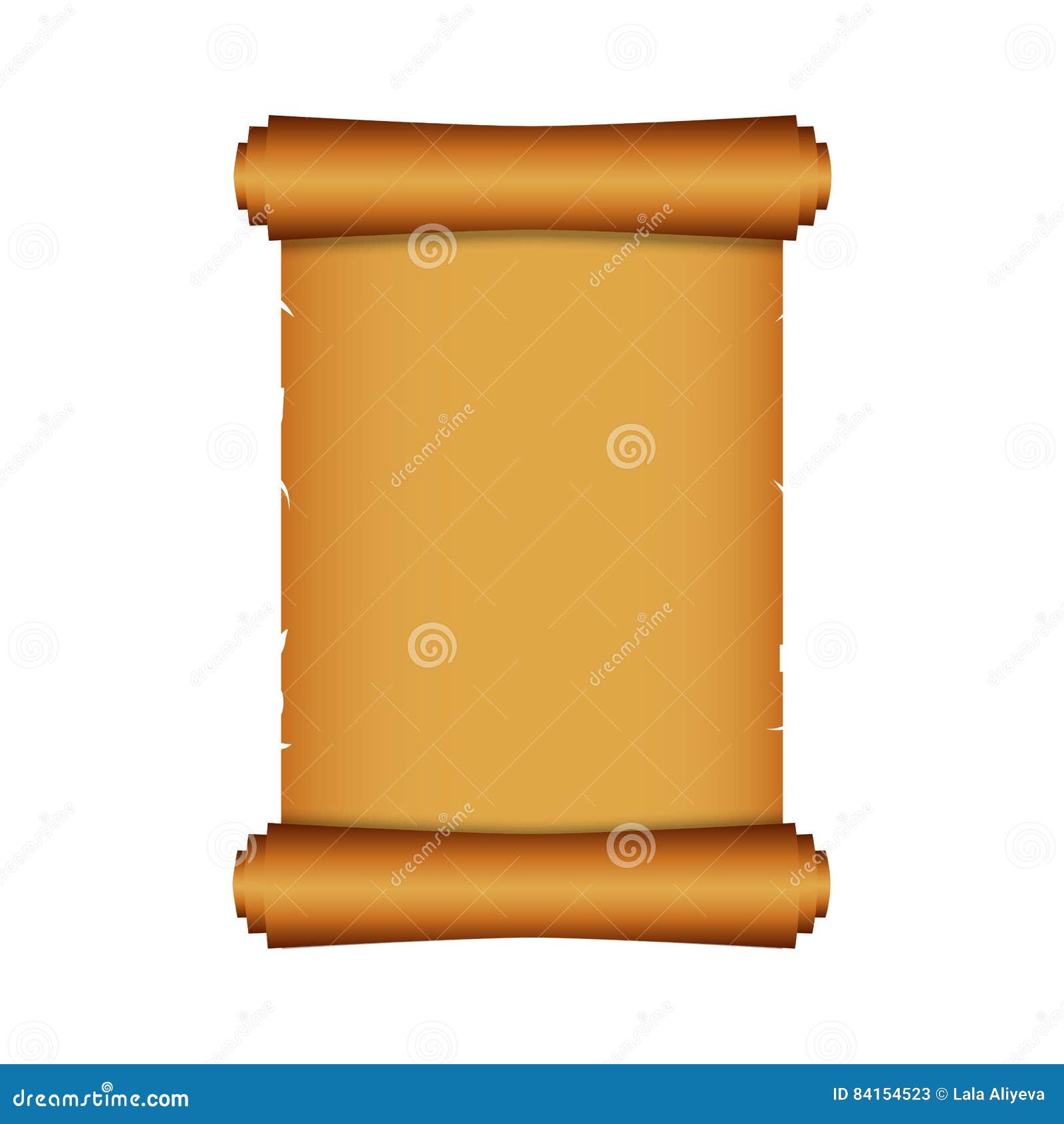 Ancient Chinese Scroll Illustration with Place for Your Text. Old