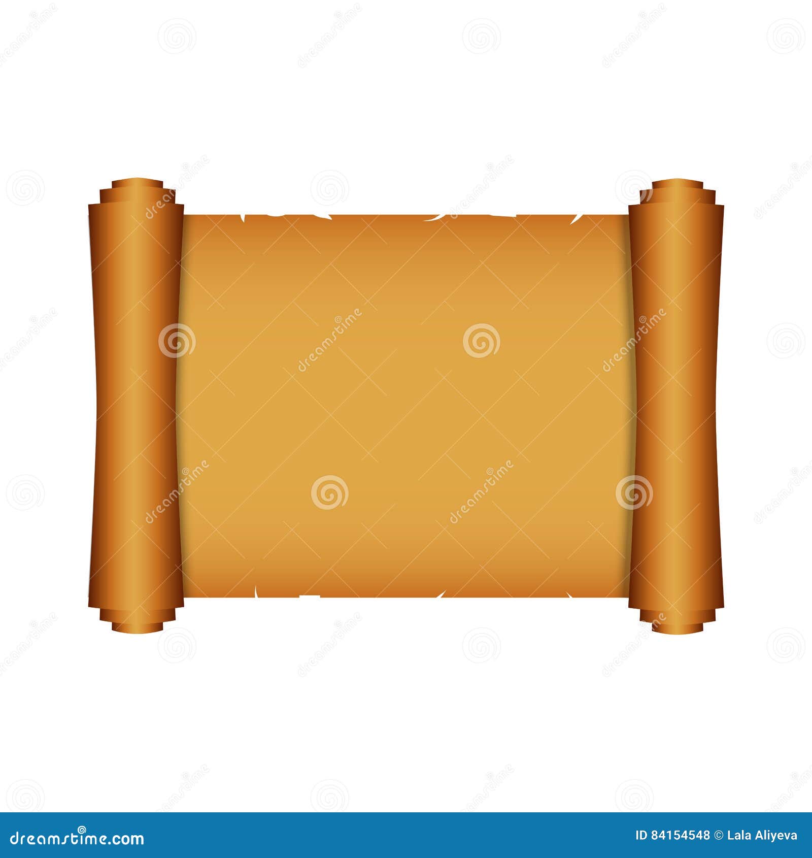 Ancient Chinese Scroll Illustration with Place for Your Text. Old