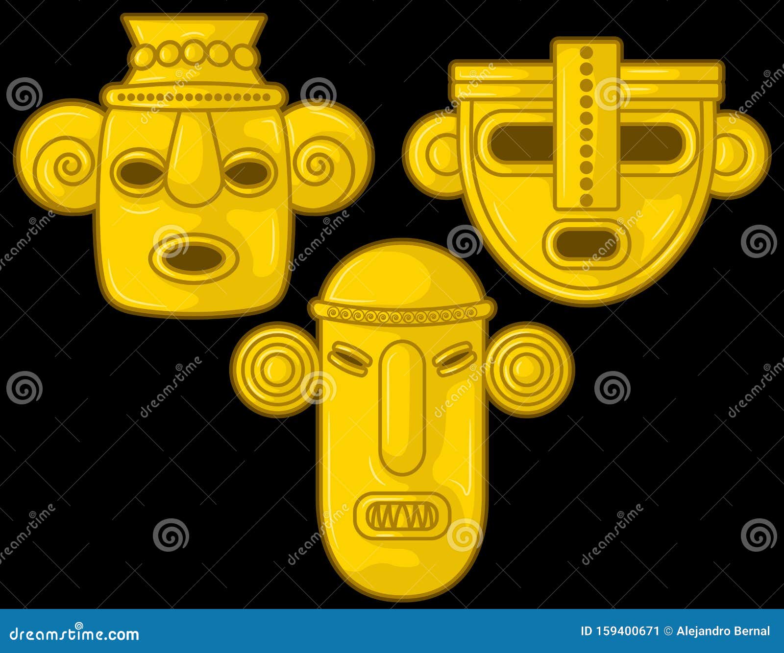 ancient colombia tairona culture face figures