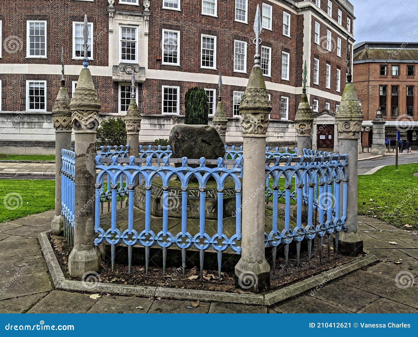 Ancient Coronation Stone in Kingston upon Thames Stock Image Image of heritage, kingston