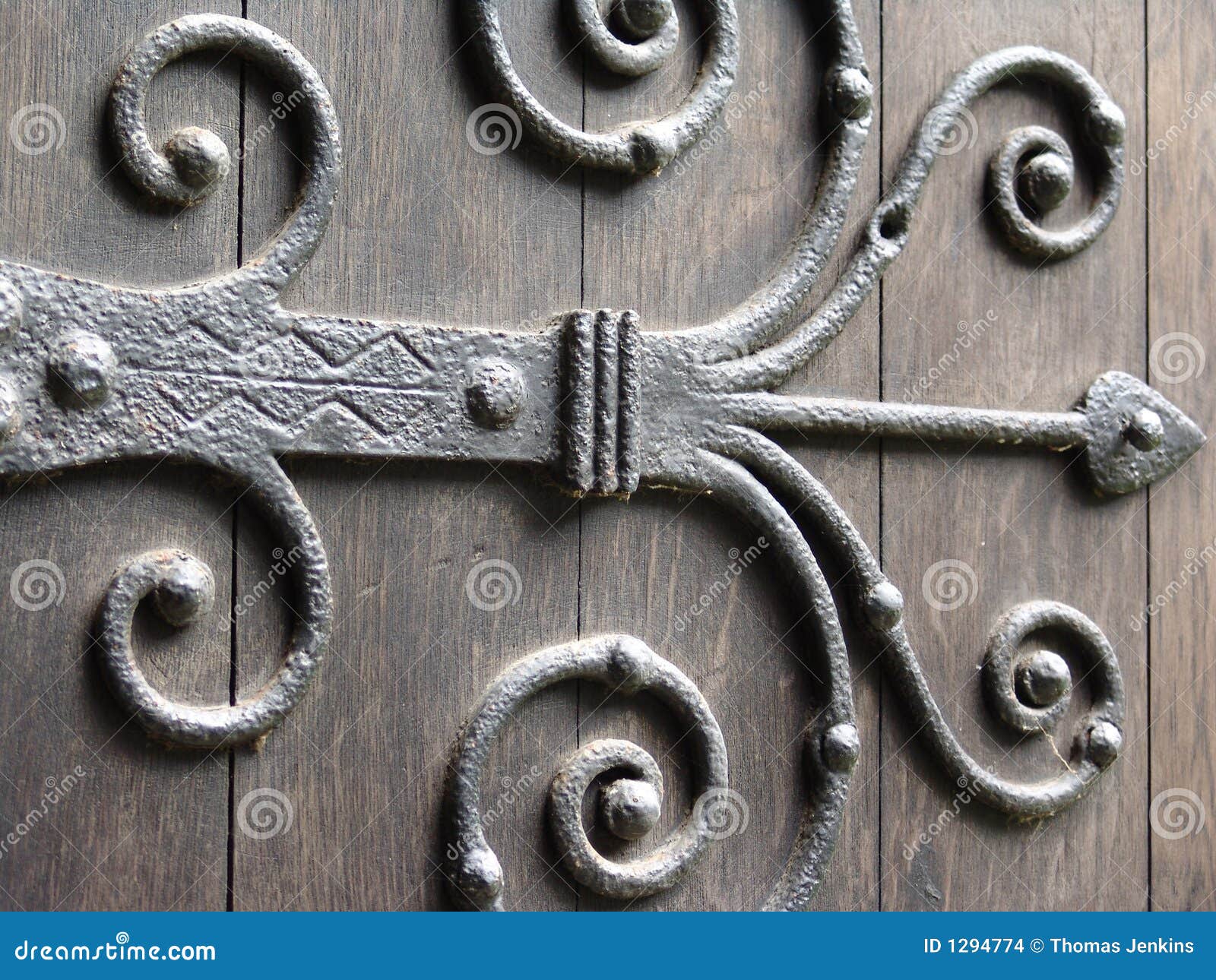 Ancient door hinge stock photo. Image of hinge, door, artistic 1294774
