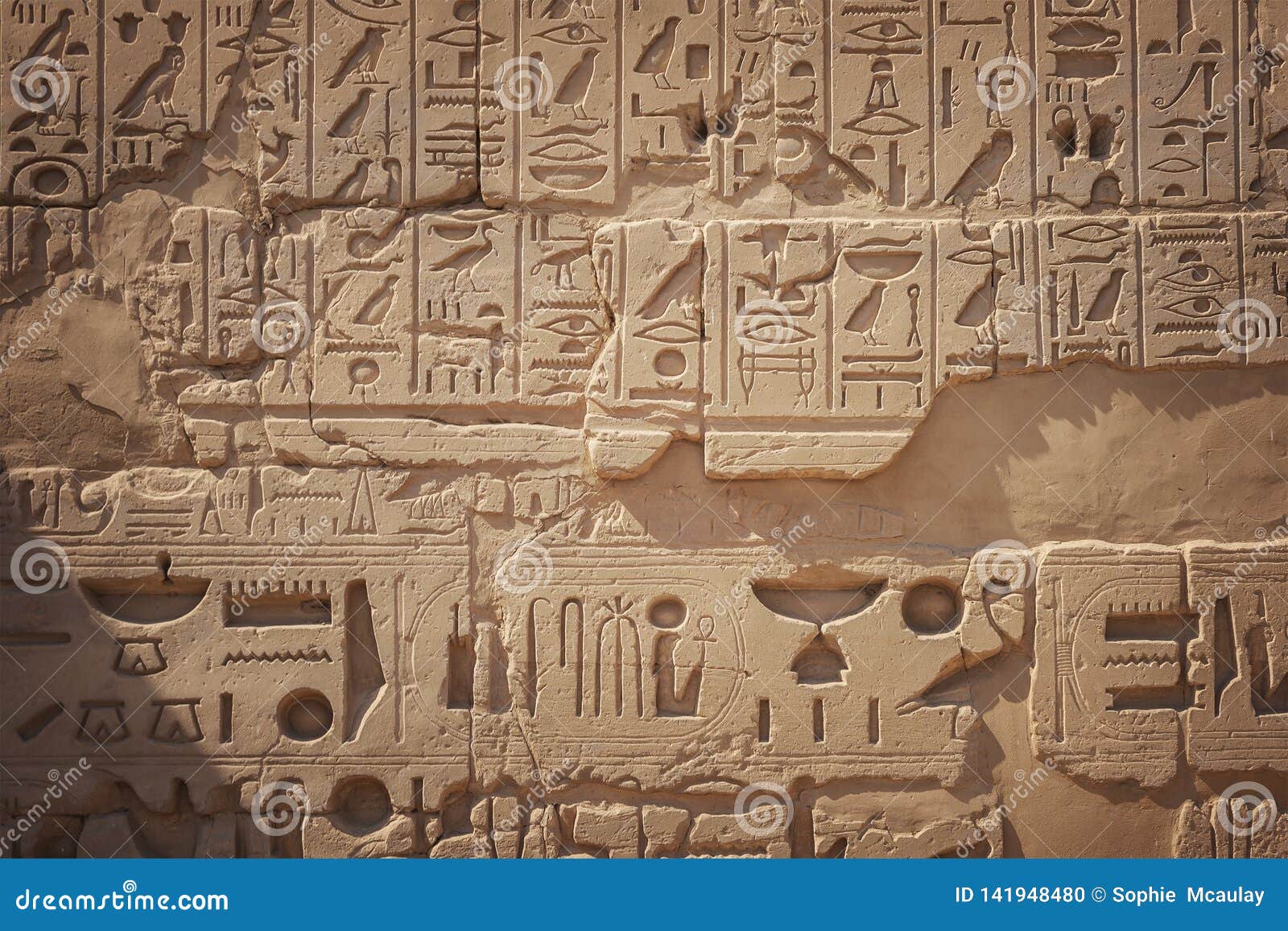 Ancient Egyptian Carvings in Luxor Stock Photo Image of history, ruin 141948480