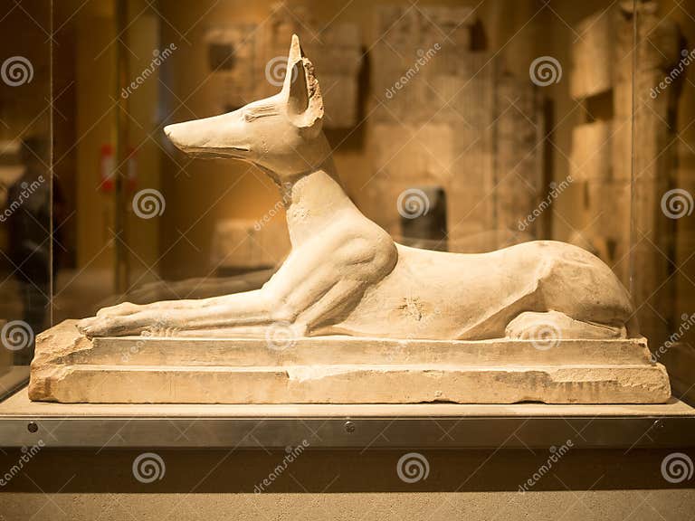 Ancient Egyptian God Anubis At The Metropolitan Museum In Ny Editorial Photography Image Of
