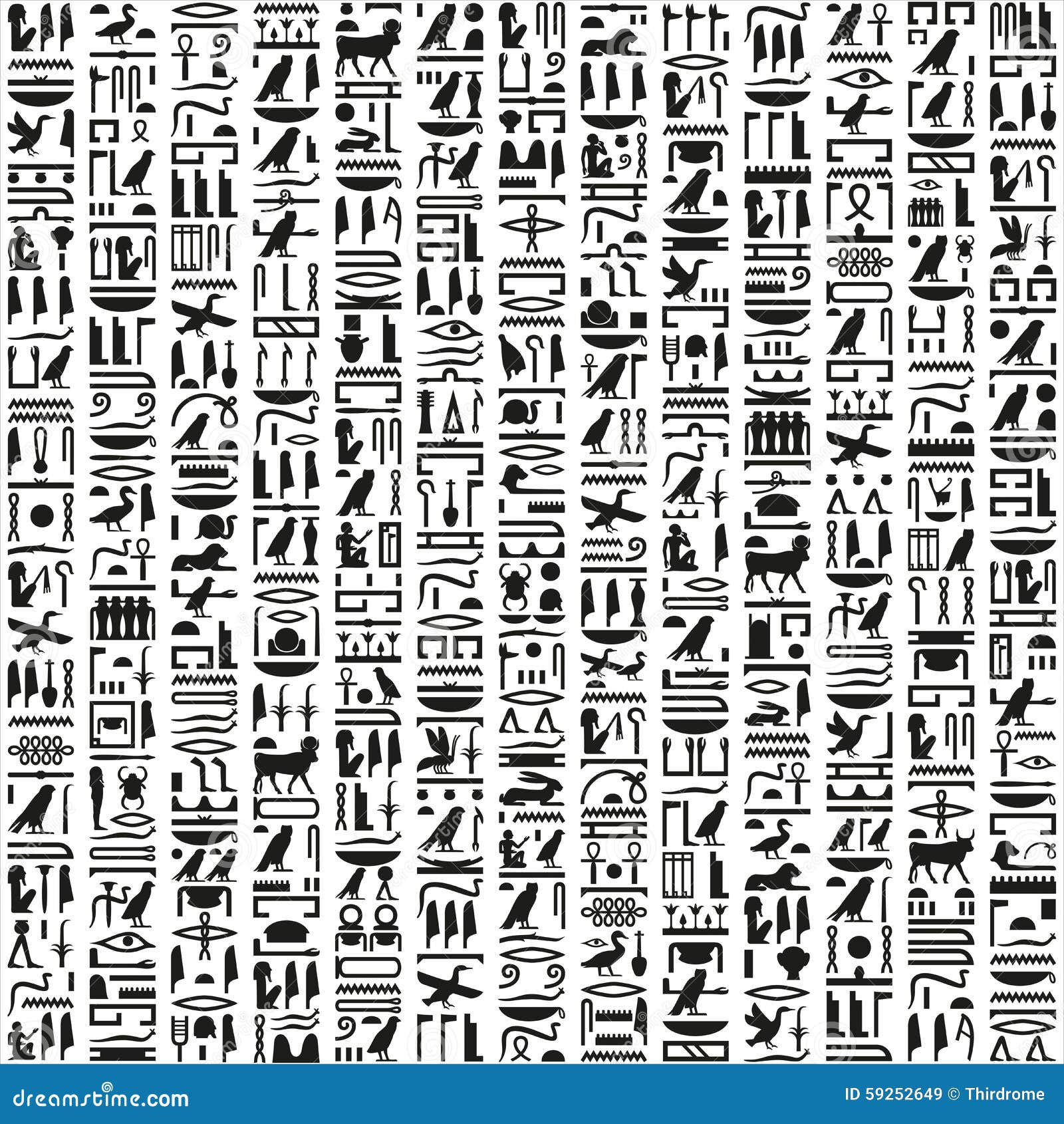 ancient egyptian hieroglyphic writing