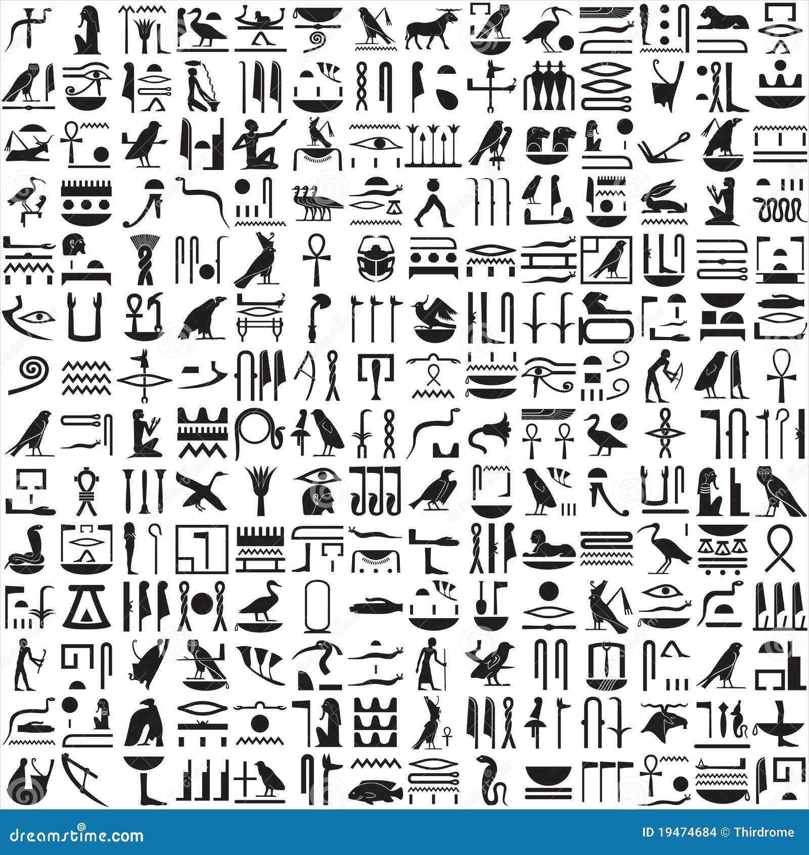 ancient egyptian hieroglyphs