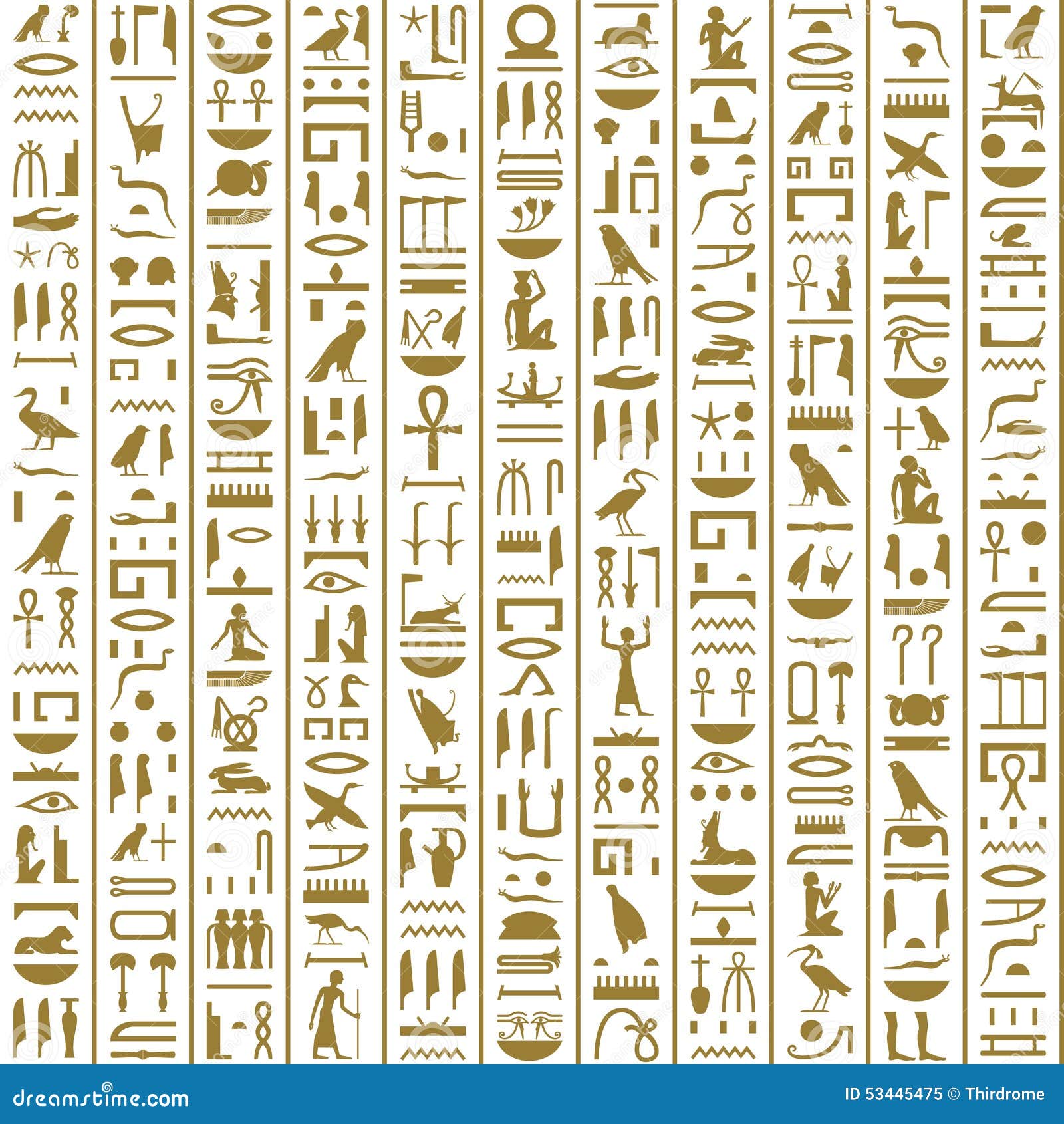 Ancient Egyptian Hieroglyphs Seamless Stock Vector - Illustration Ancient Egyptian Hieroglyphs Seamless Stock Vector - Illustration
