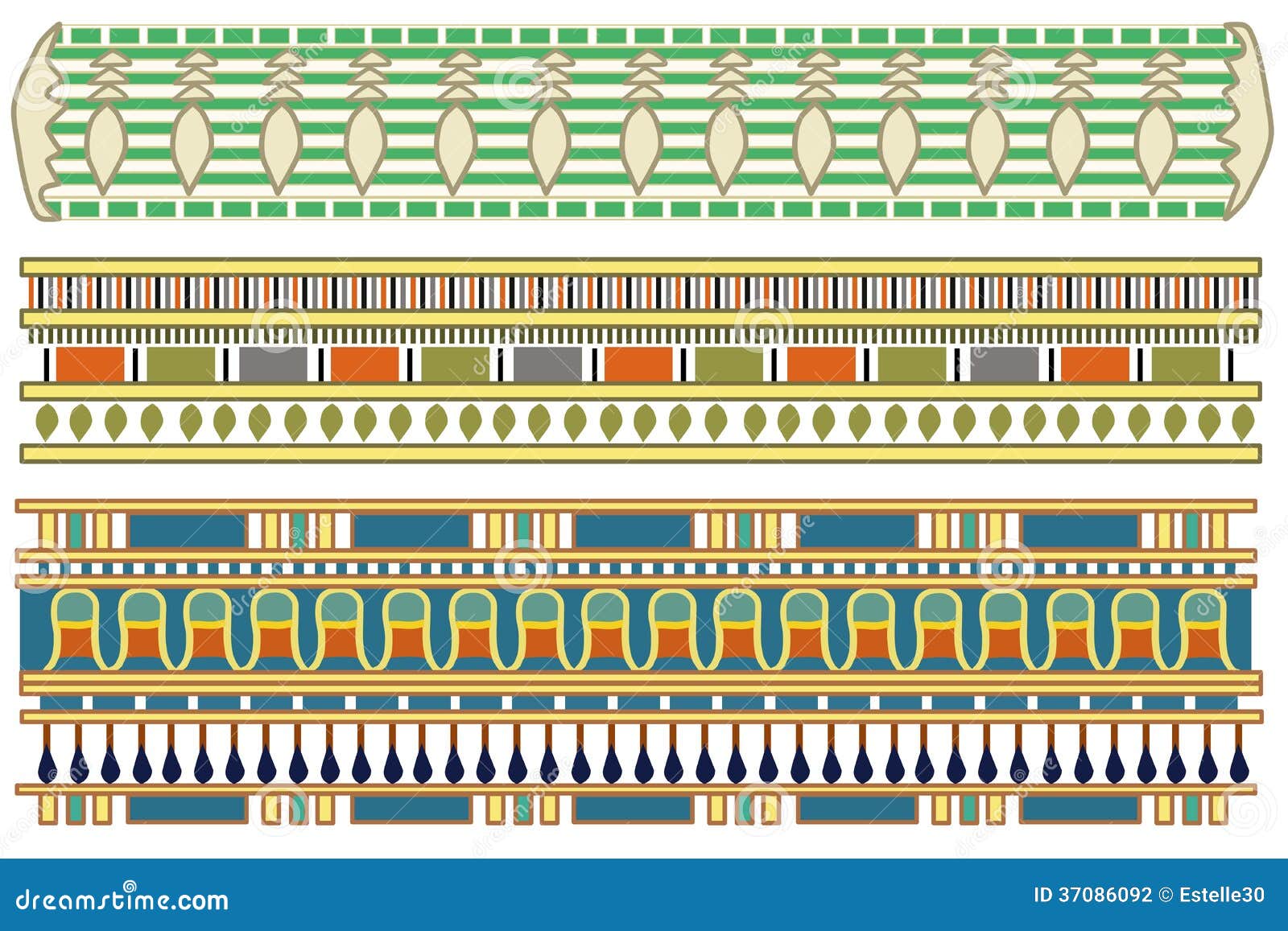 simple egyptian patterns