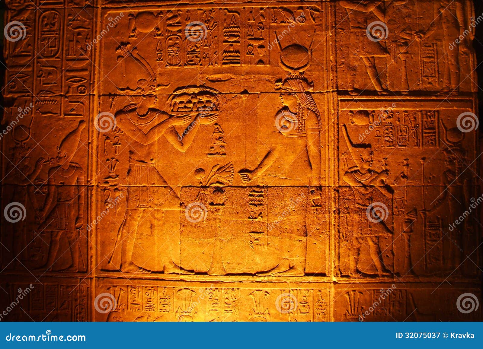 Ancient Egyptian Script Royalty Free Stock Photography - Image: 32075037