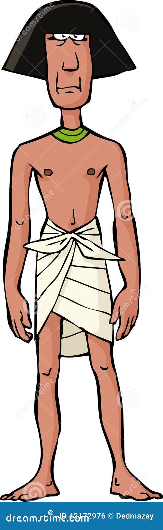 Ancient Egyptian slave stock vector. Image of bondman 42172976
