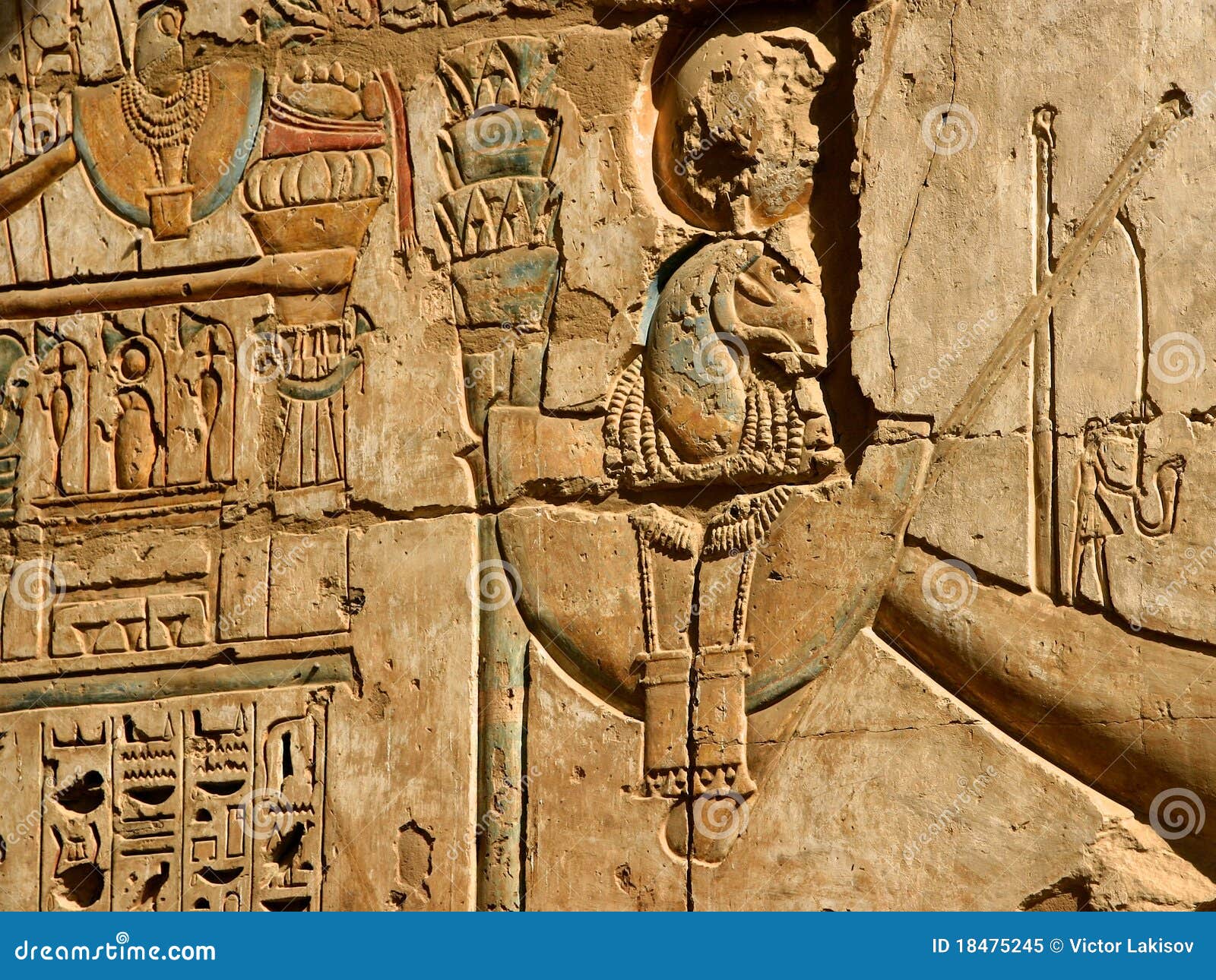 Ancient Egyptian wall stock image. Image of ceiling, ancient 18475245