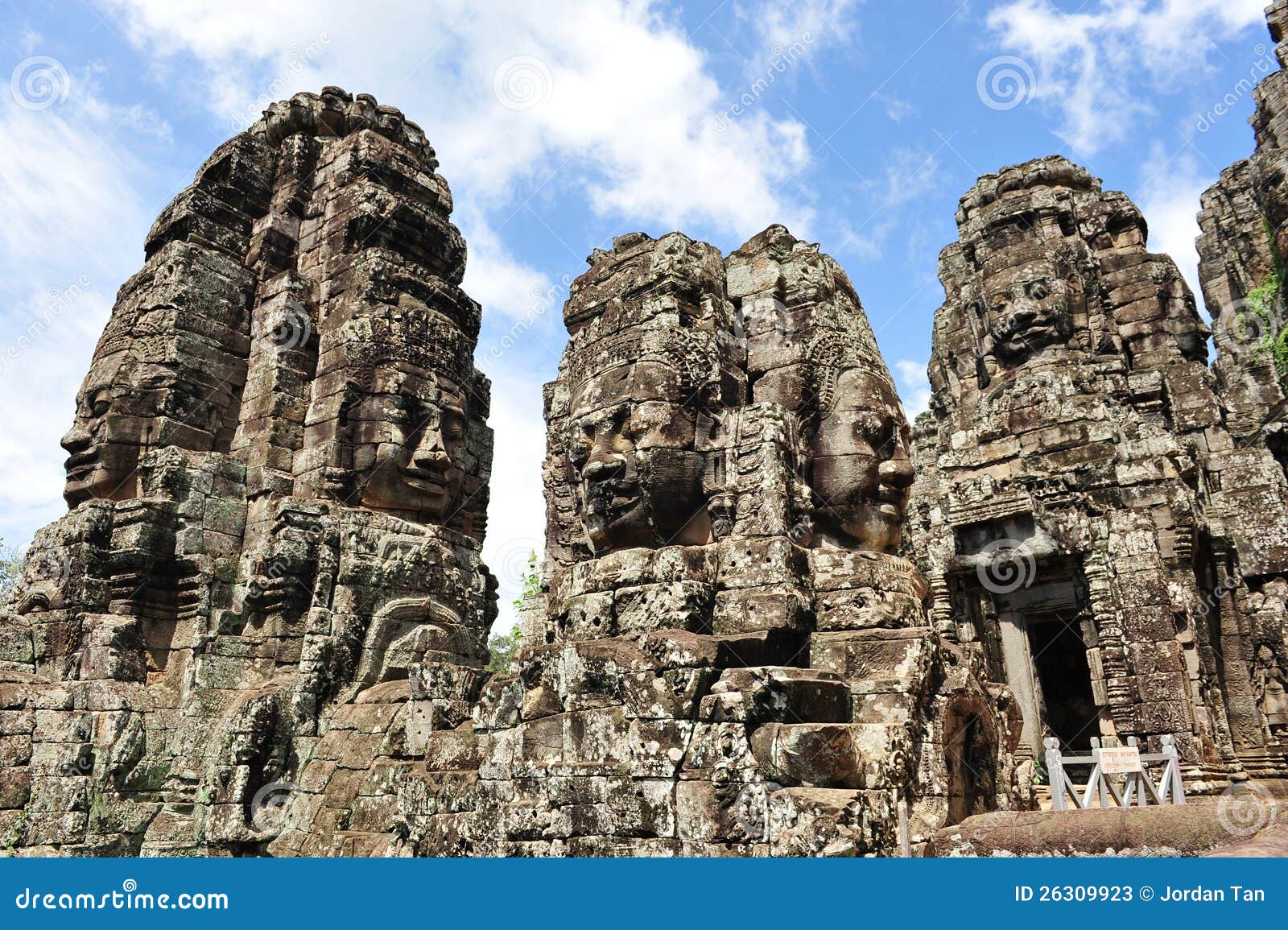 Ancient Face Sculptures in Bayon Temple Cambodia Stock Image Image of face, sculpture 26309923