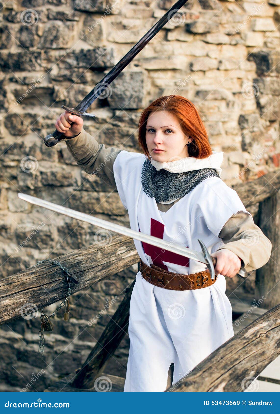 Ancient female knight stock image. Image of antique, decoration 53473669