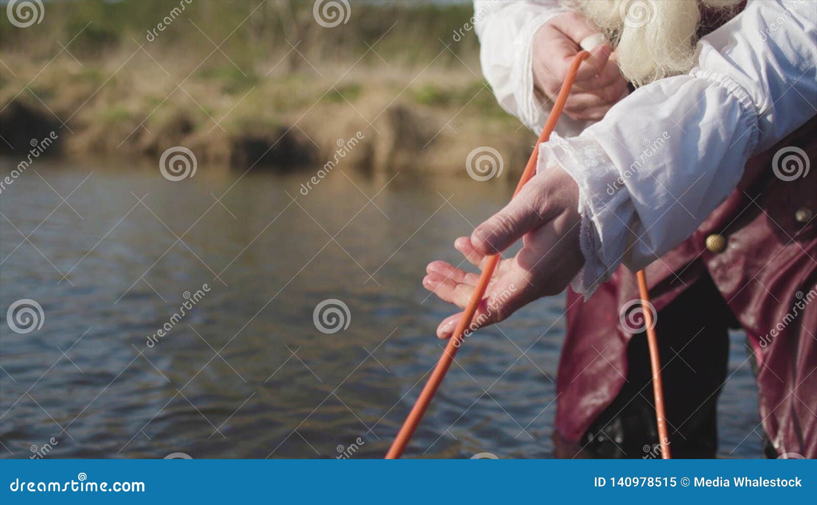 Ancient Fishing Technique, Fisherman in Old Fashioned Costume Getting a  Fishing Net. Stock. Man in Old Clothes of Rococo Stock Image - Image of  journey, africa: 140978515