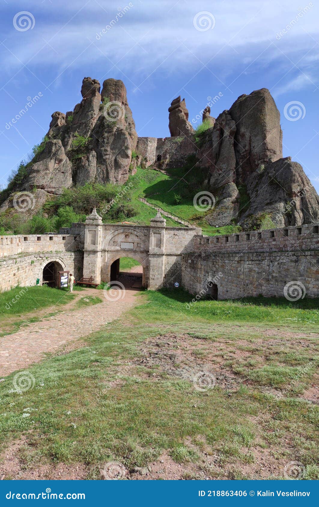 Ancient Fortress, Rock and Sky Stock Photo - Image of ancient, tour ...
