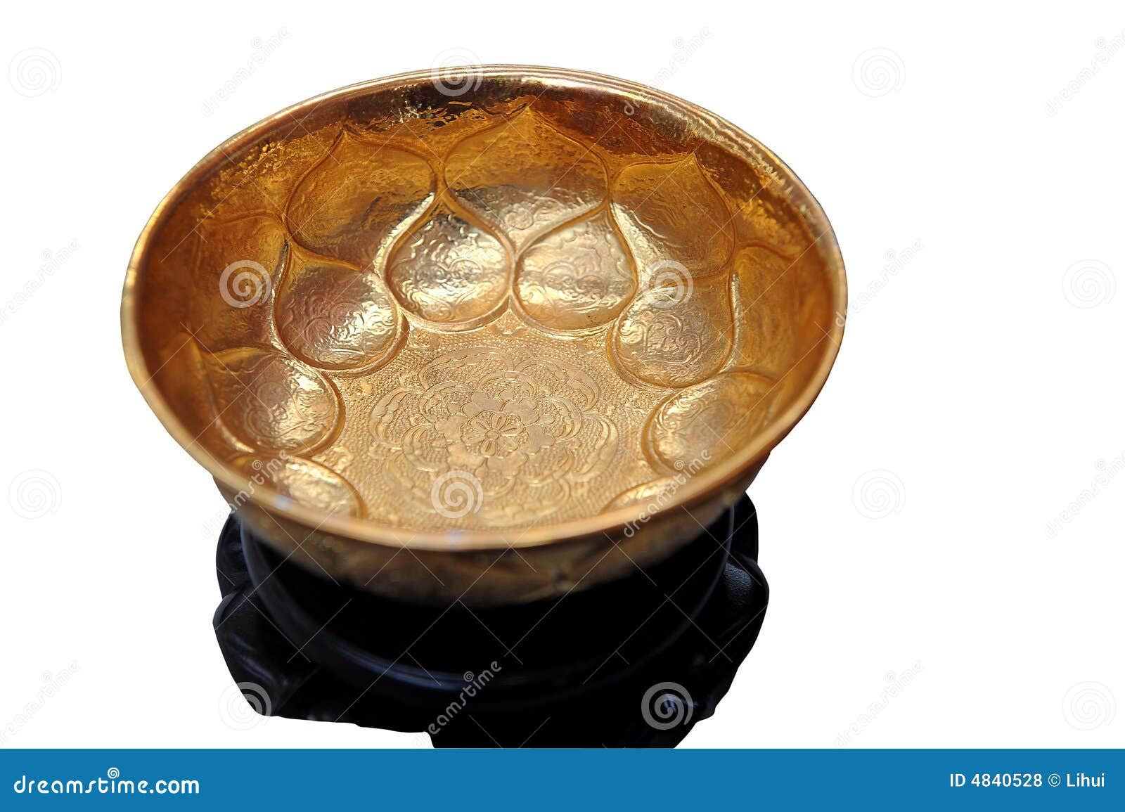Ancient gold bowl stock photo. Image of bowl, culture 4840528