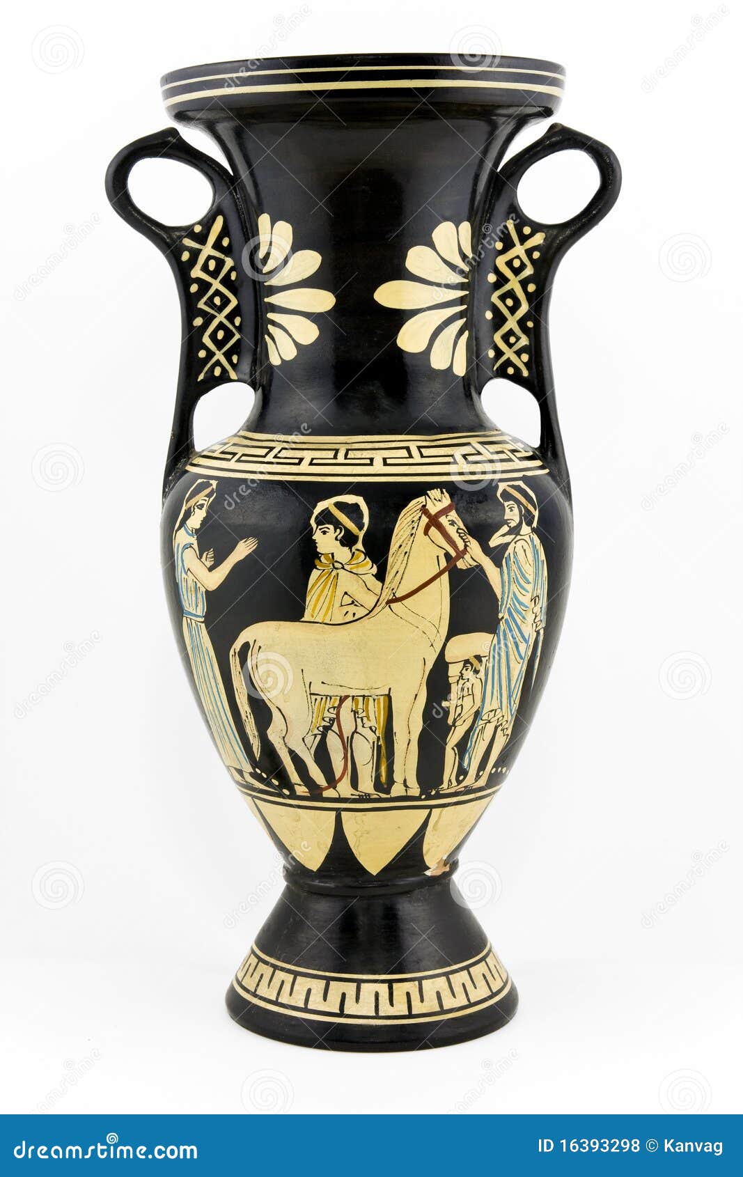 Ancient greek amphora stock photo. Image of history, culture 16393298