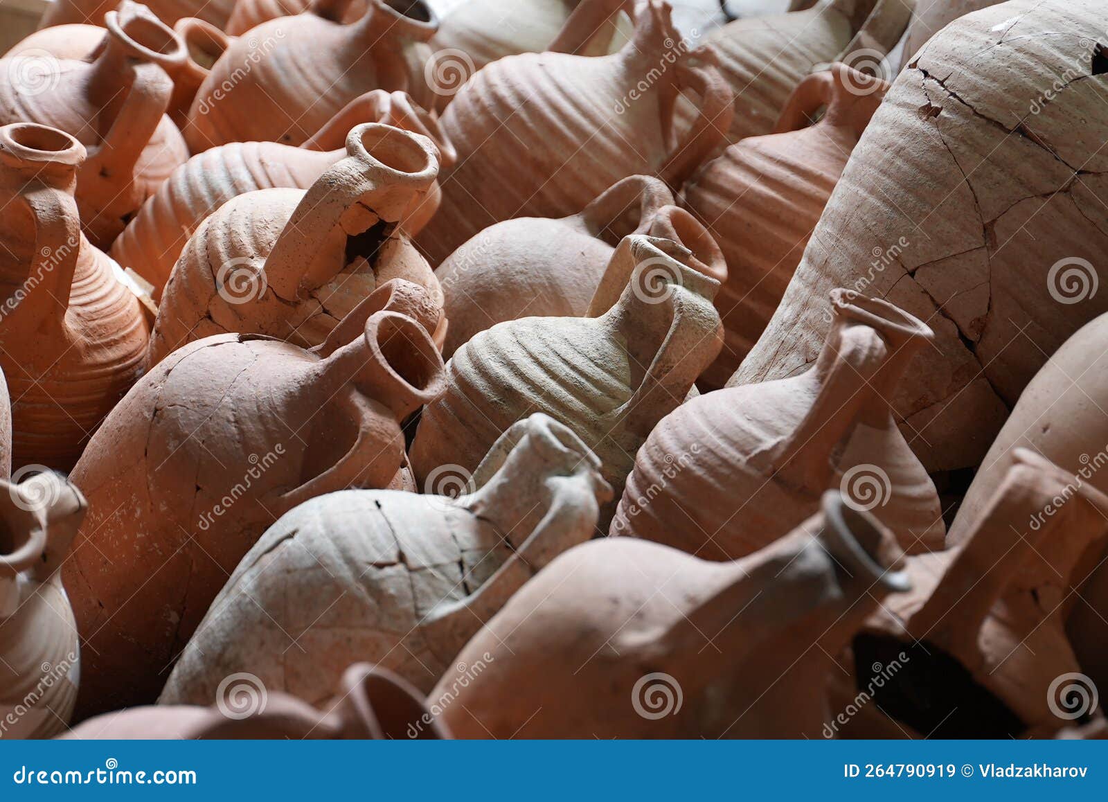 An Ancient Greek Amphora. Wine and Grain Storage Vessel Stock Image