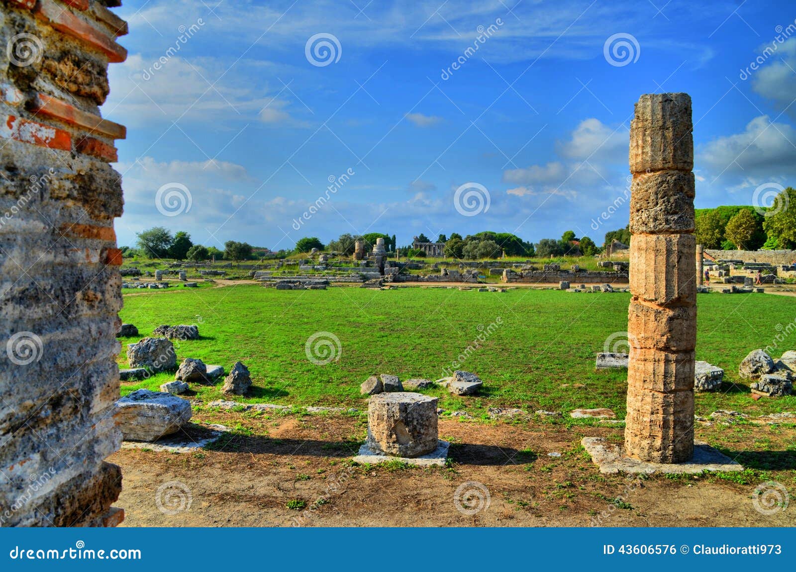 Ancient Greek Columns and Ruins Stock Photo Image of marble, europe