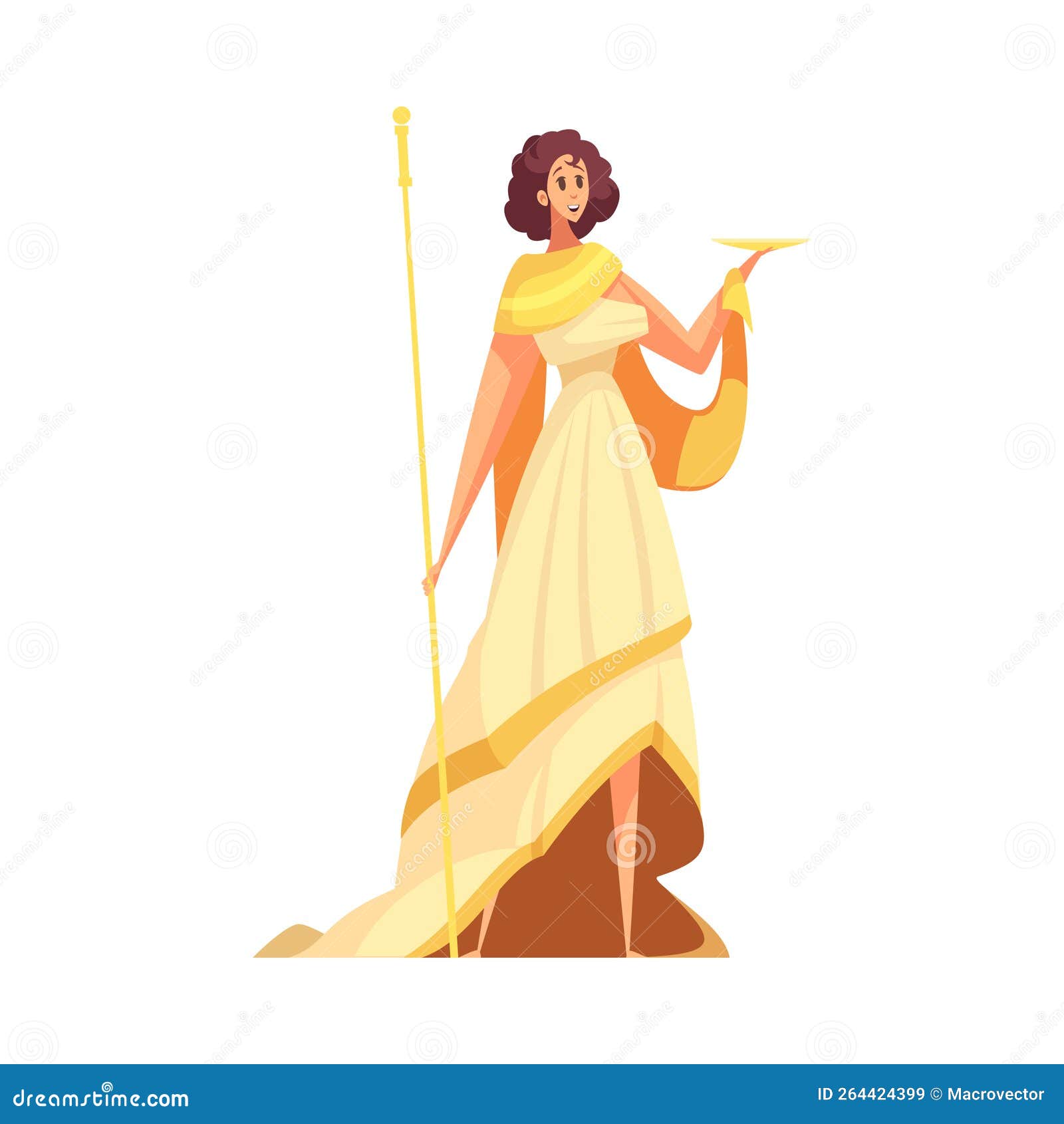 Hera Greek God Composition stock vector. Illustration of icon - 264424399