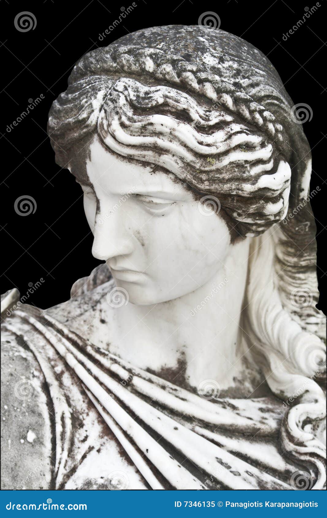 Ancient Greek statue stock image. Image of marmar, kerkyra 7346135