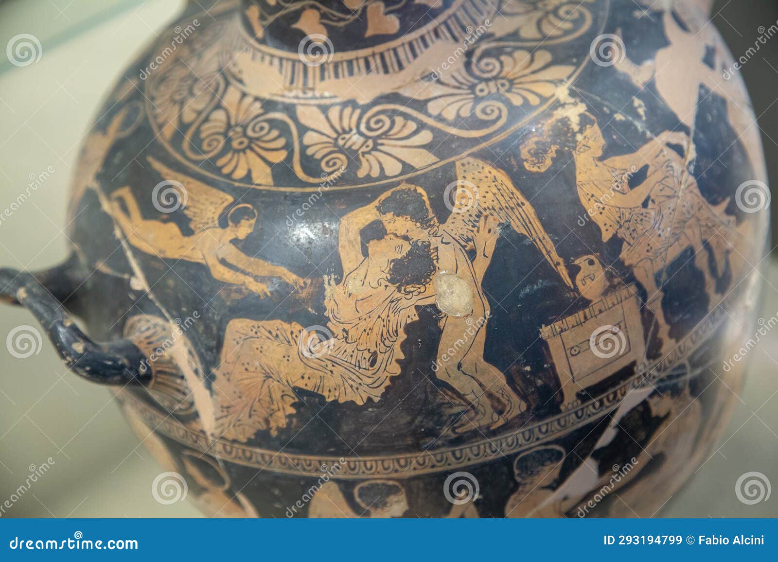 Ancient Greek Vase in Syracuse Museum Stock Image Image of sicily