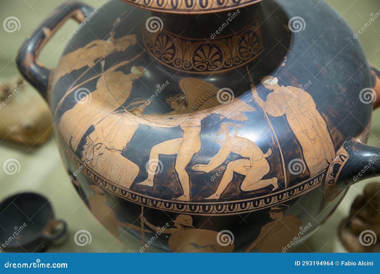 Ancient Greek Vase in Syracuse Museum Stock Photo Image of culture