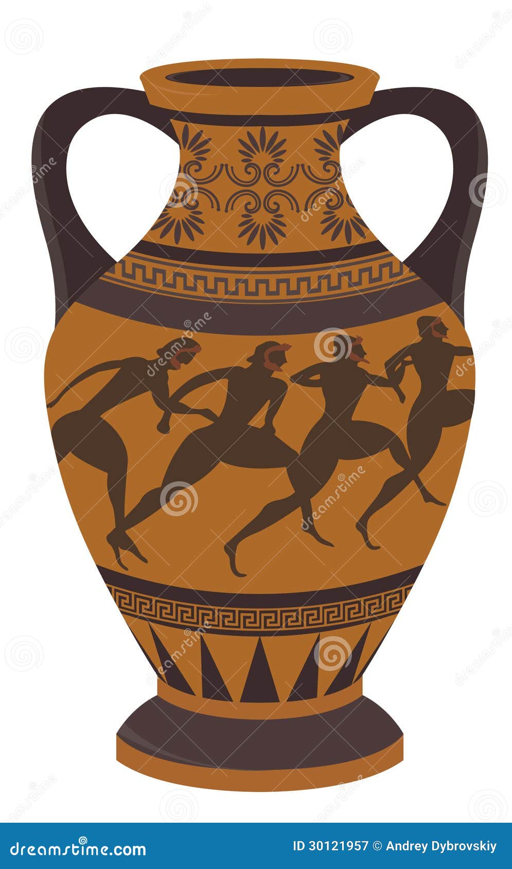 Greek vase stock vector. Illustration of nature, elegance 30121957
