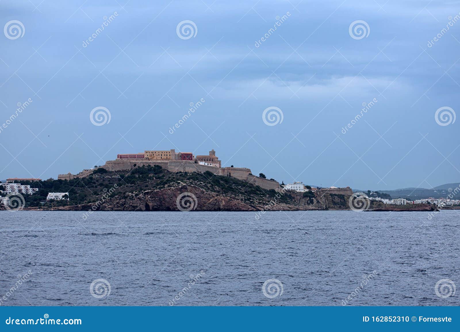 fortress and city of ibiza, spain
