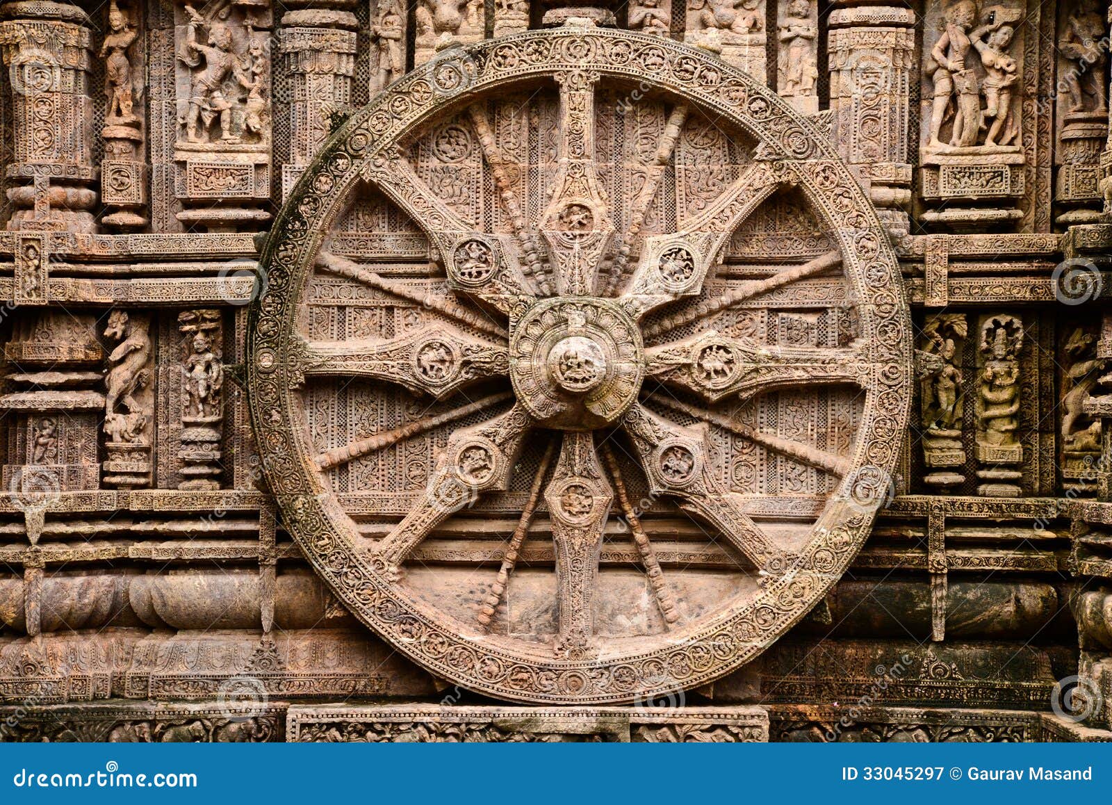 ancient hindu temple at konark (india)