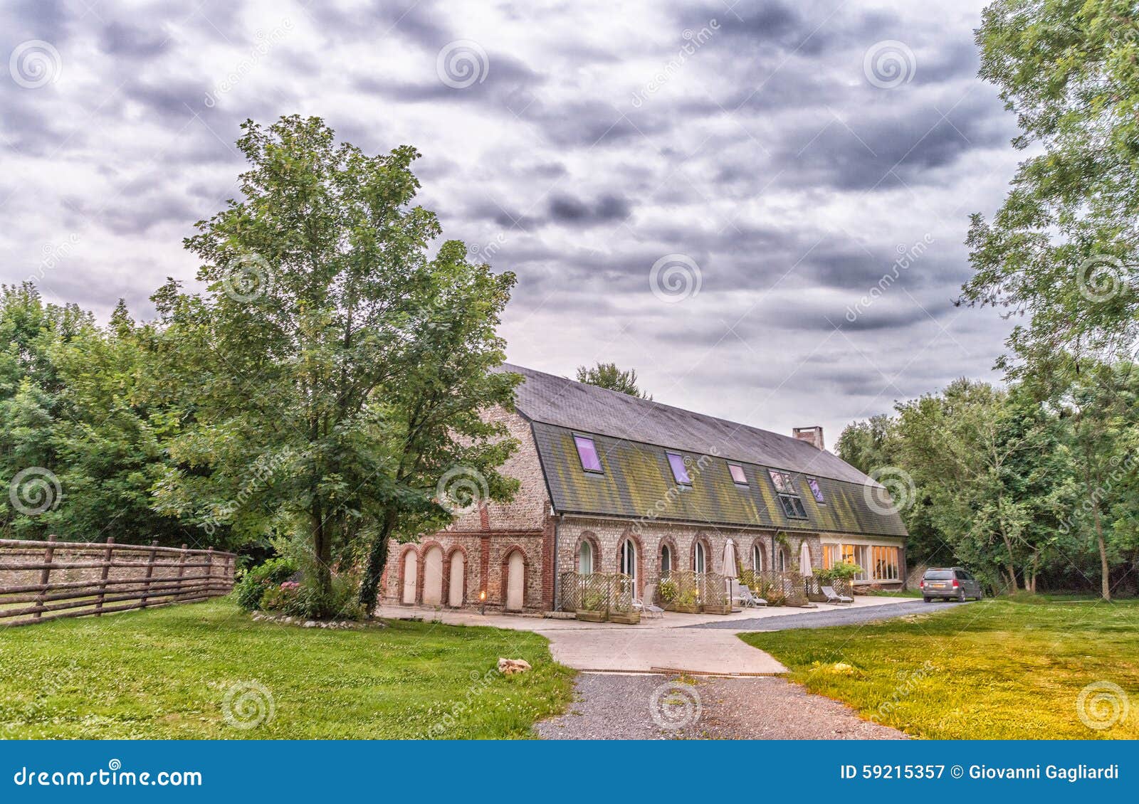 Ancient House in French Countryside Stock Image Image of rustic, garden 59215357