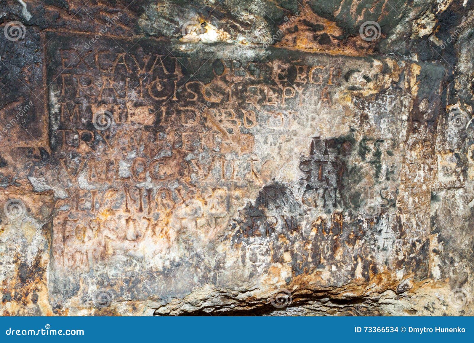 An ancient inscription. editorial stock image. Image of information ...