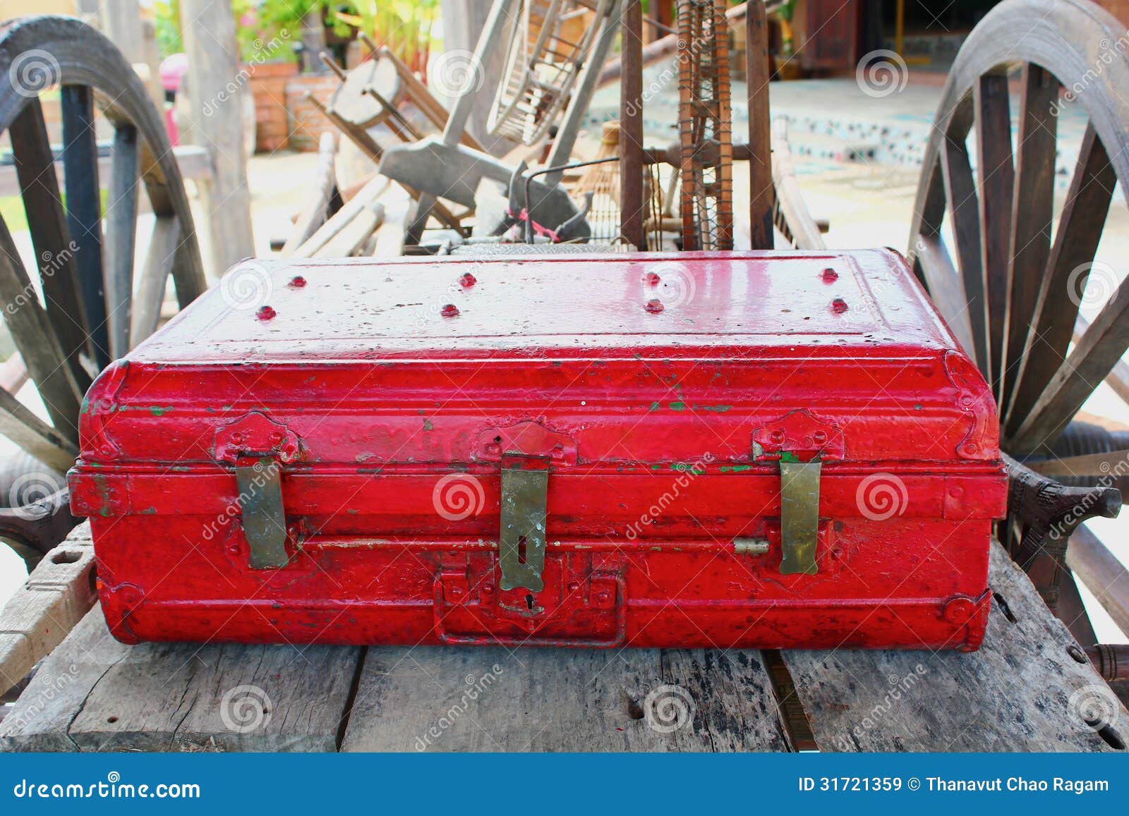 Ancient iron chest stock image. Image of equipment, chest 31721359