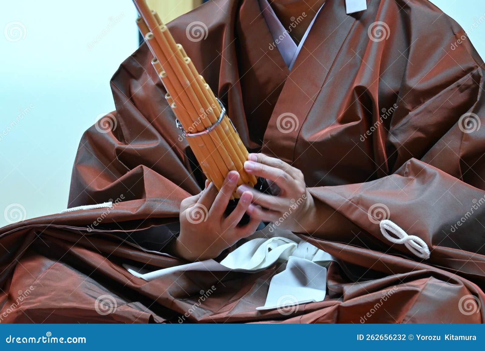 ancient japanese court music called `gagaku` in japan performance.