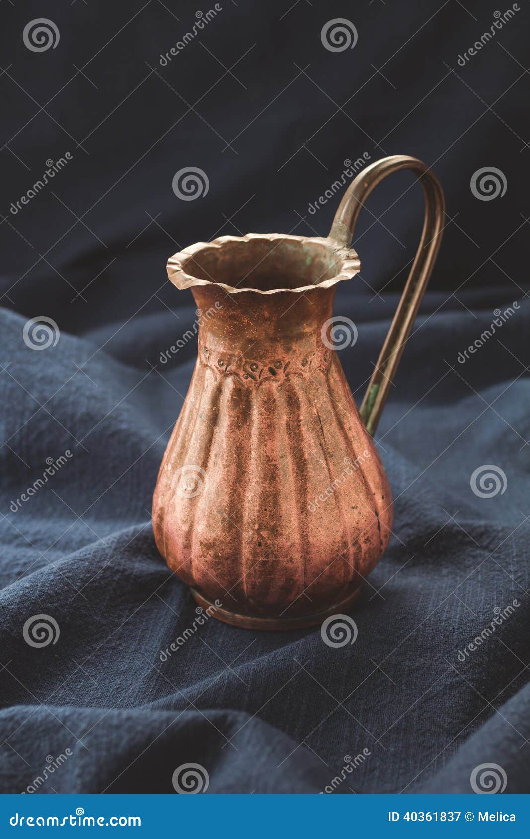 Ancient jug stock image. Image of metal, background, metallic - 40361837