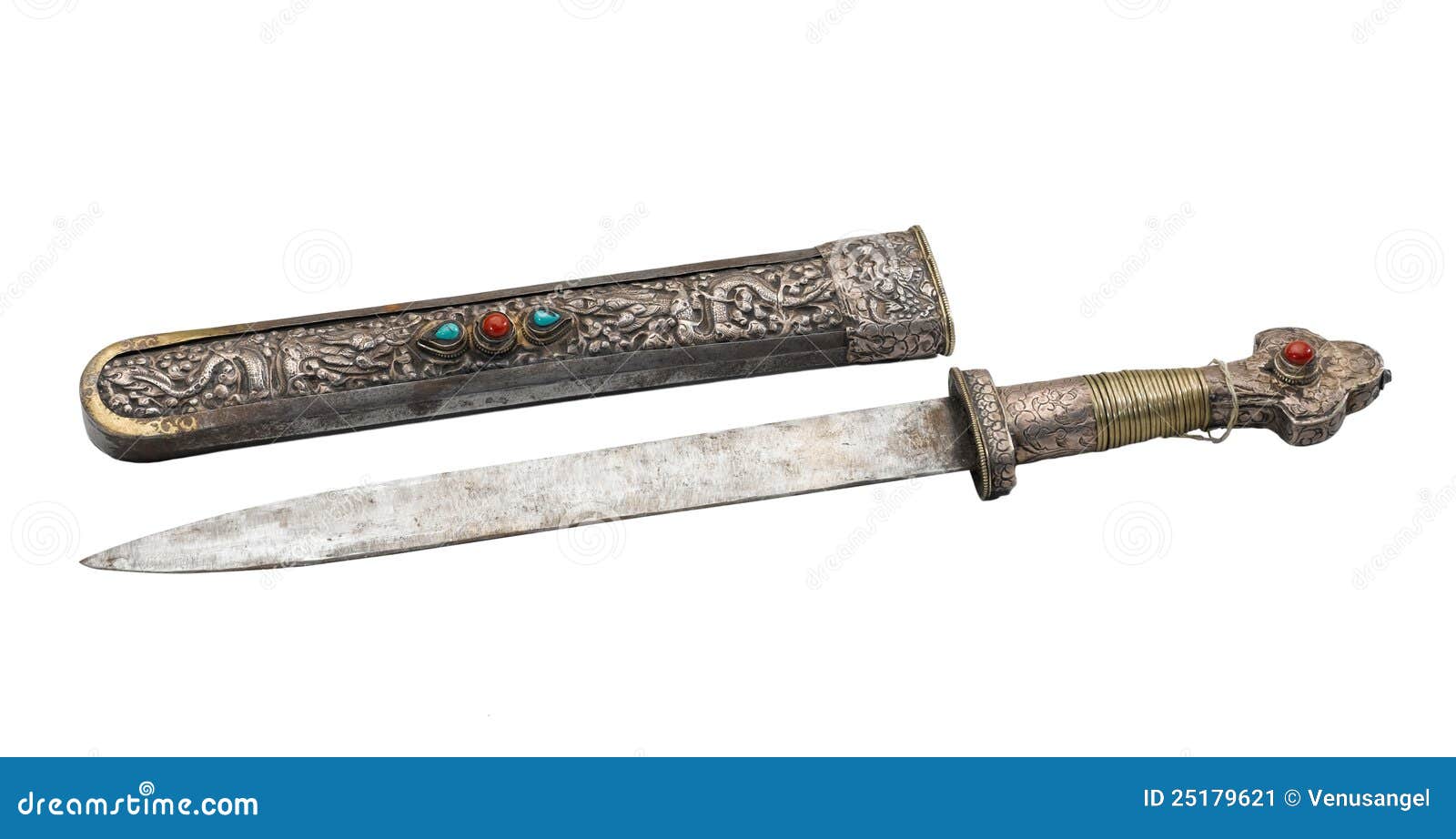 Ancient knife and scabbard stock image. Image of historic 25179621