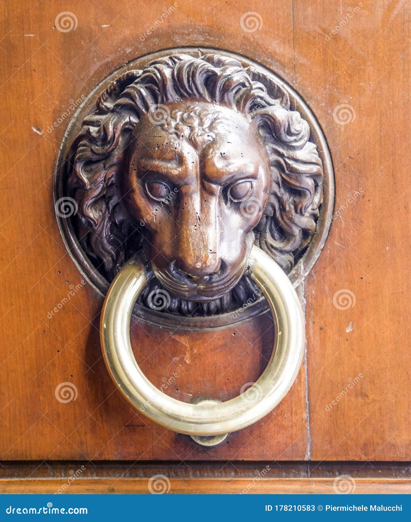 Ancient Knocker of Historic Building Stock Image Image of facade