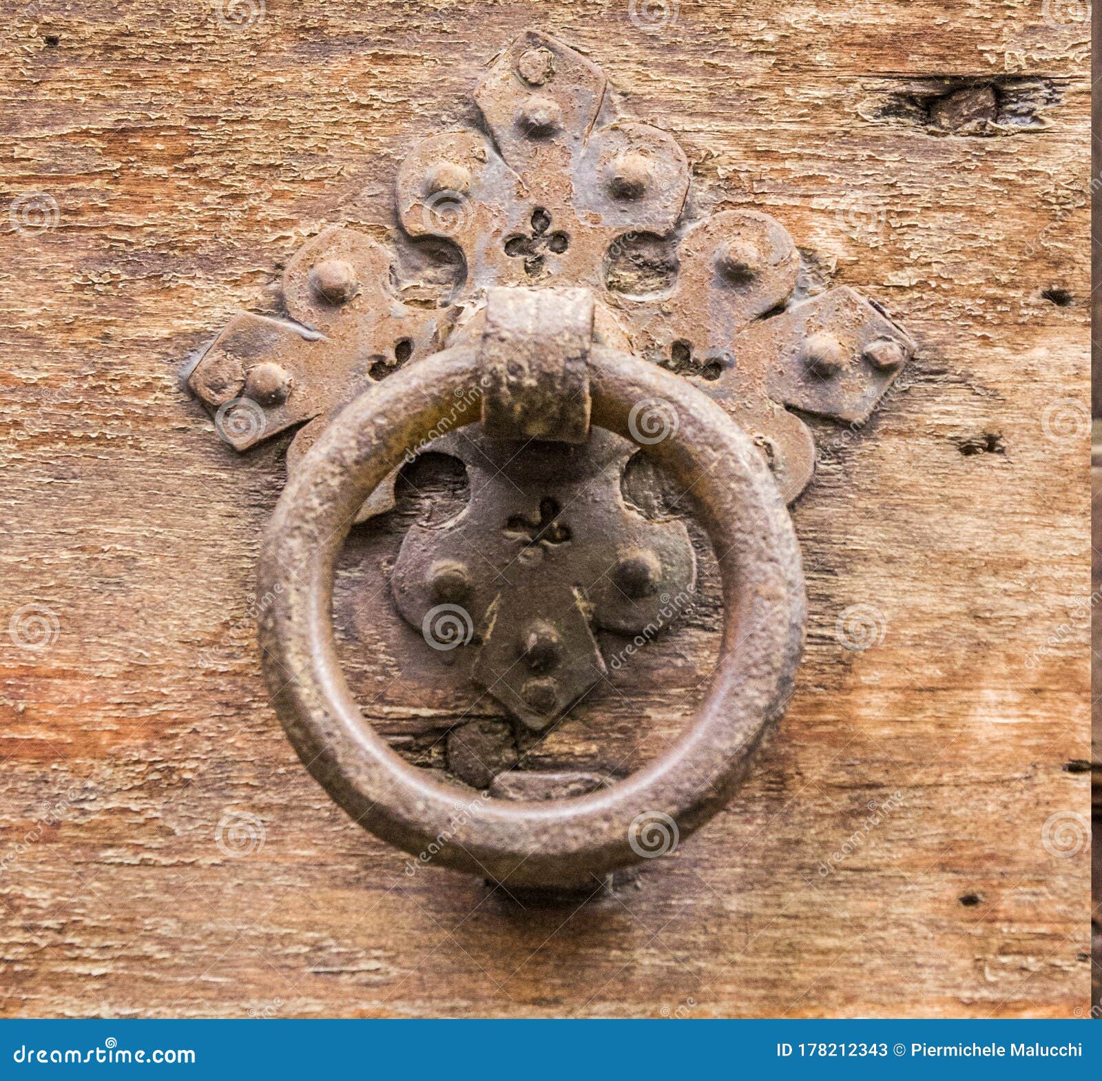 Ancient Knocker of Historic Building Stock Image Image of building