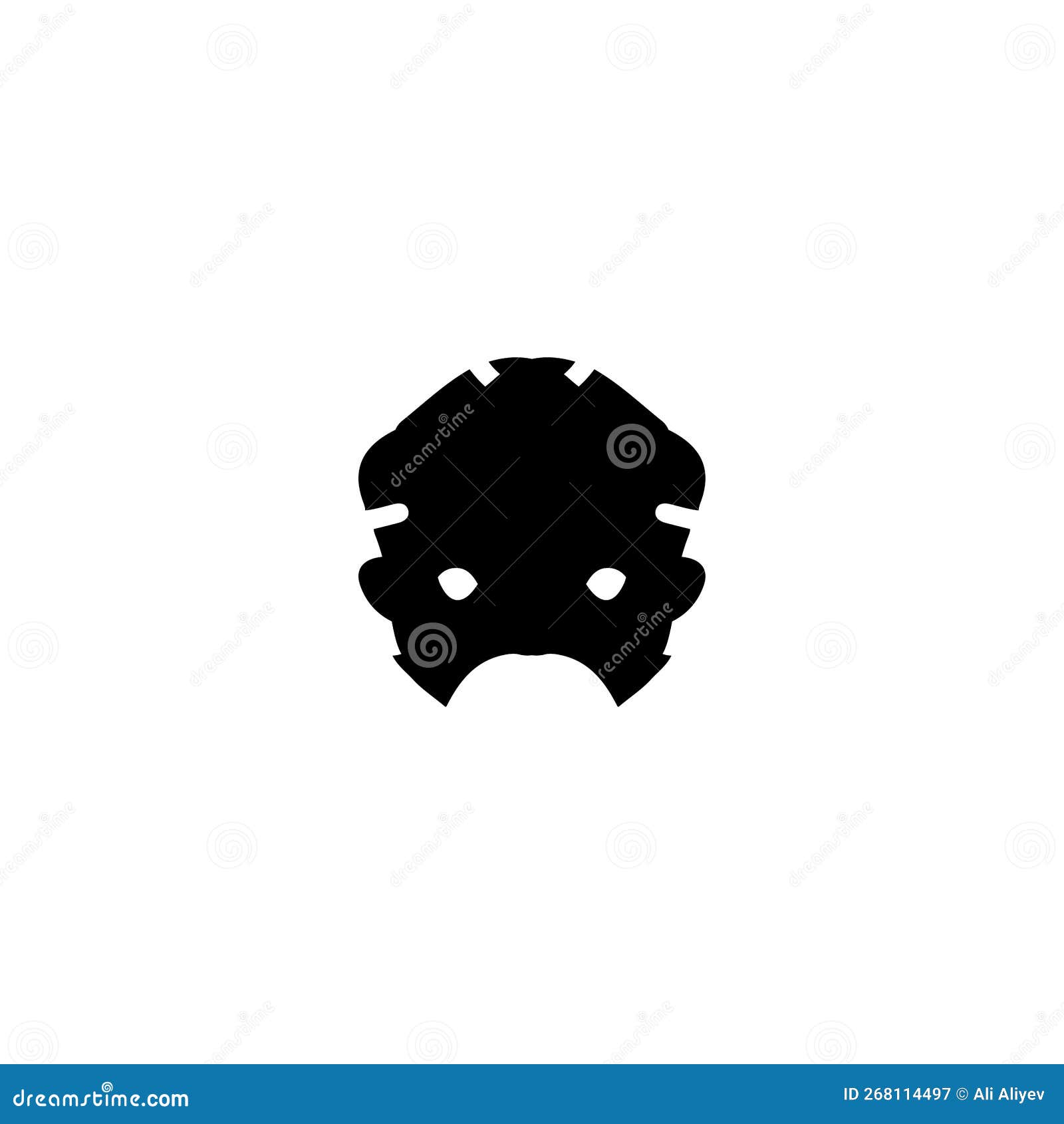 ancient mask icon. simple style tribal theme poster background . ancient mask brand logo  . ancient mask t-