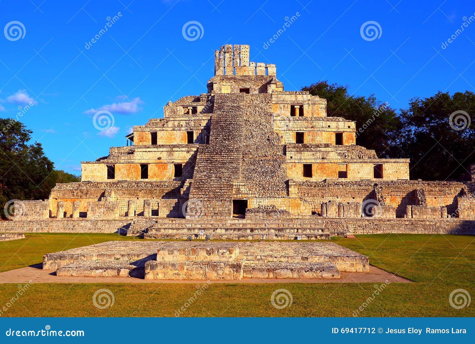 mayan pyramids in edzna campeche mexico vii