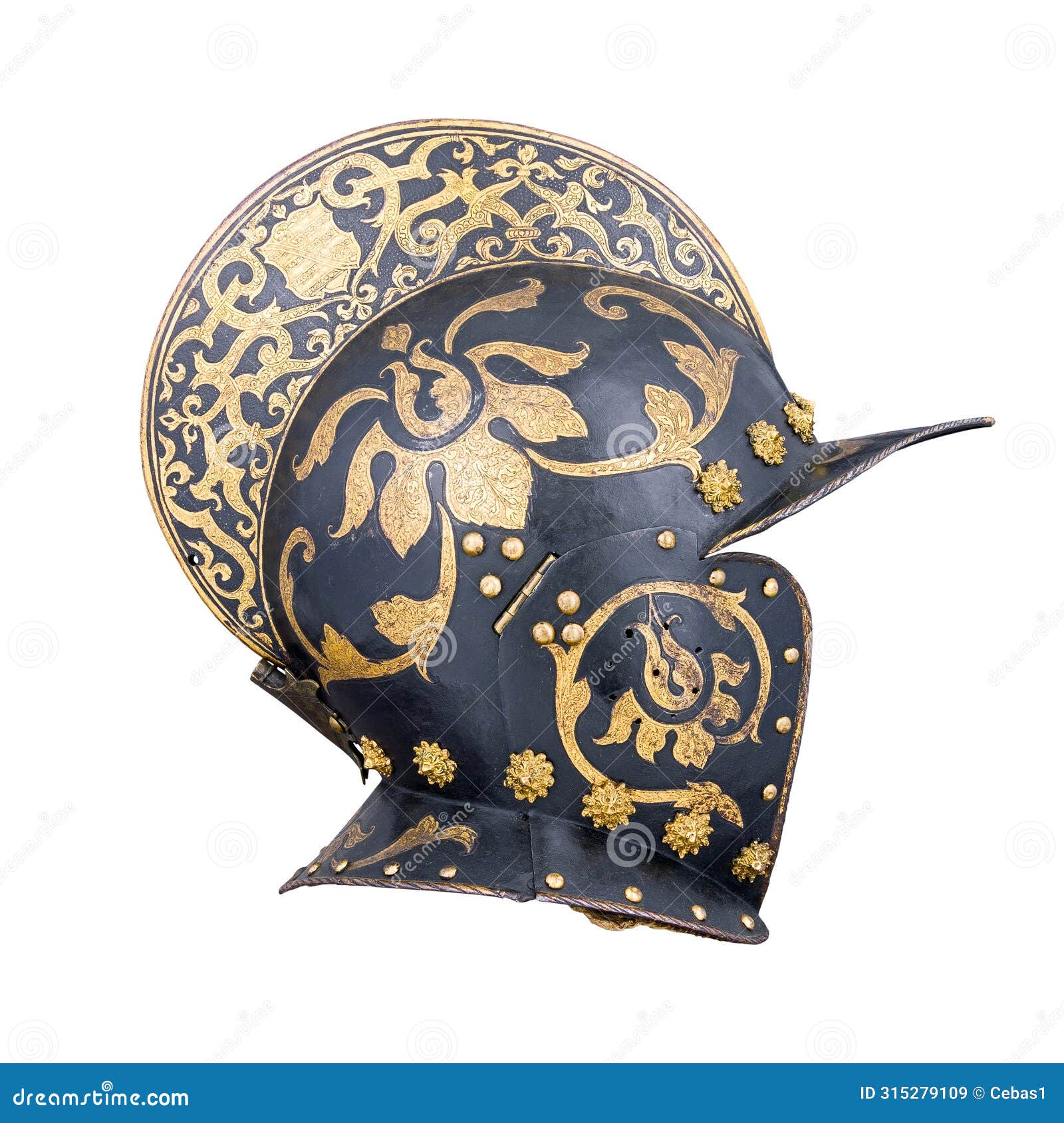 ancient medieval combat helmet 