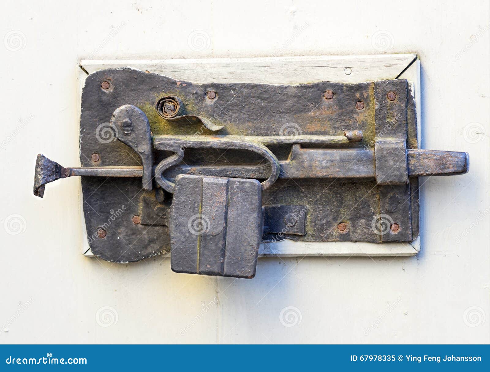 Ancient metal lock stock image. Image of rusty, rust 67978335