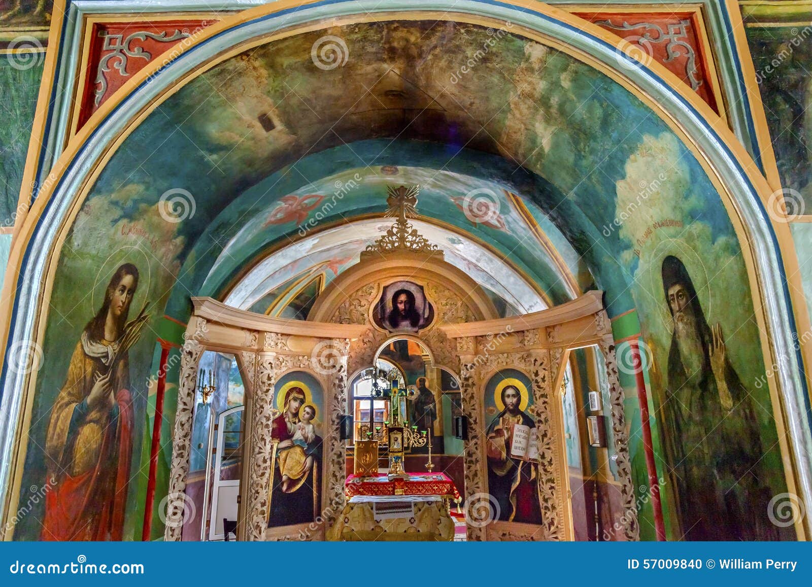 ancient mosaics icons rectory saint michael vydubytsky monastery kiev ukraine